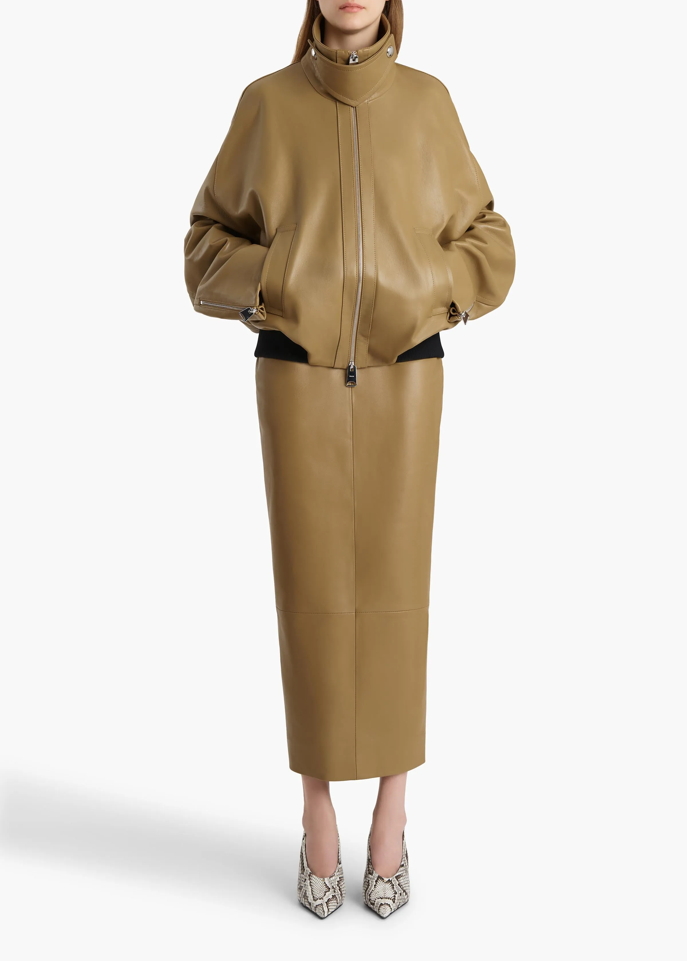 Winton Skirt in Golden Ochre sold by KHAITE product image thumbnail 2