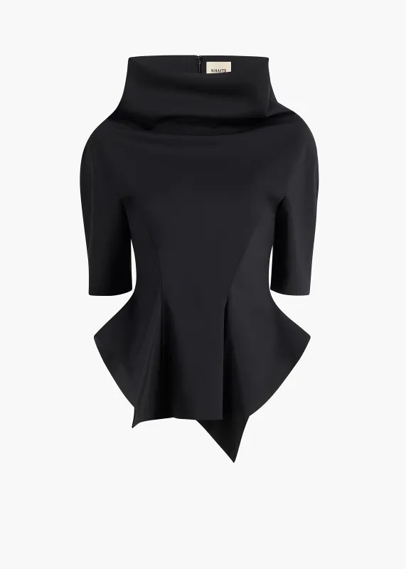 Pippa Top in Black made by KHAITE