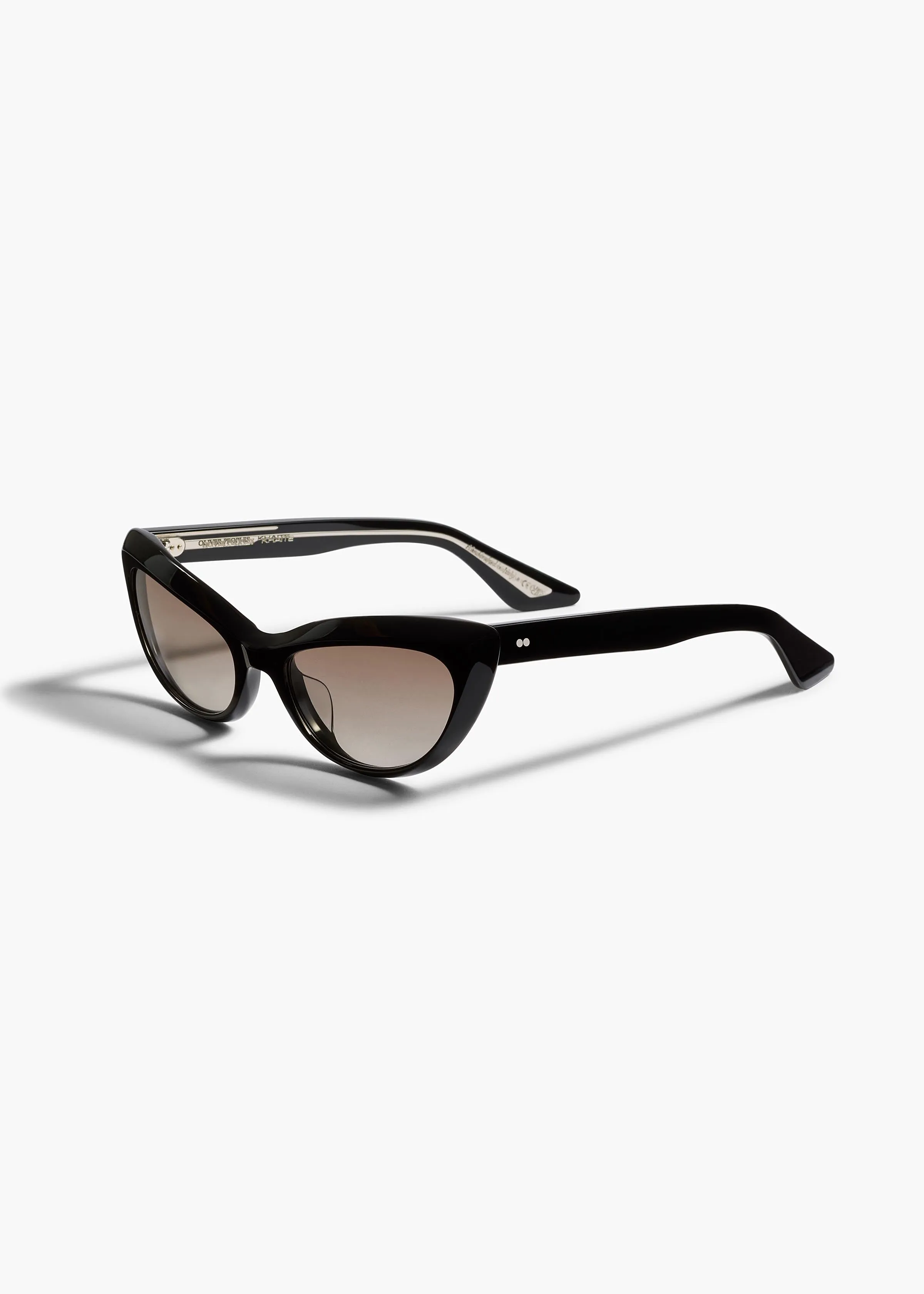 KHAITE x Oliver Peoples 1963C in Black and Soft Tan Gradient sold by KHAITE product image thumbnail 2