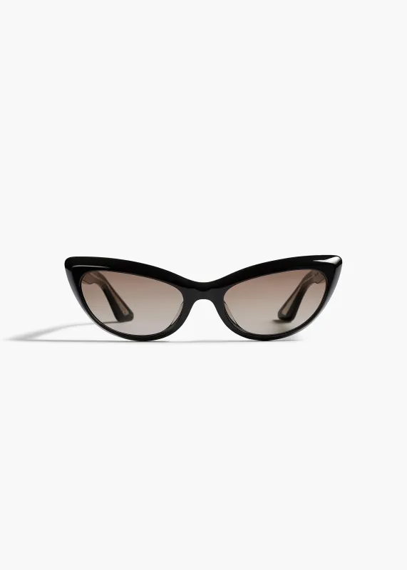 KHAITE x Oliver Peoples 1963C in Black and Soft Tan Gradient made by KHAITE