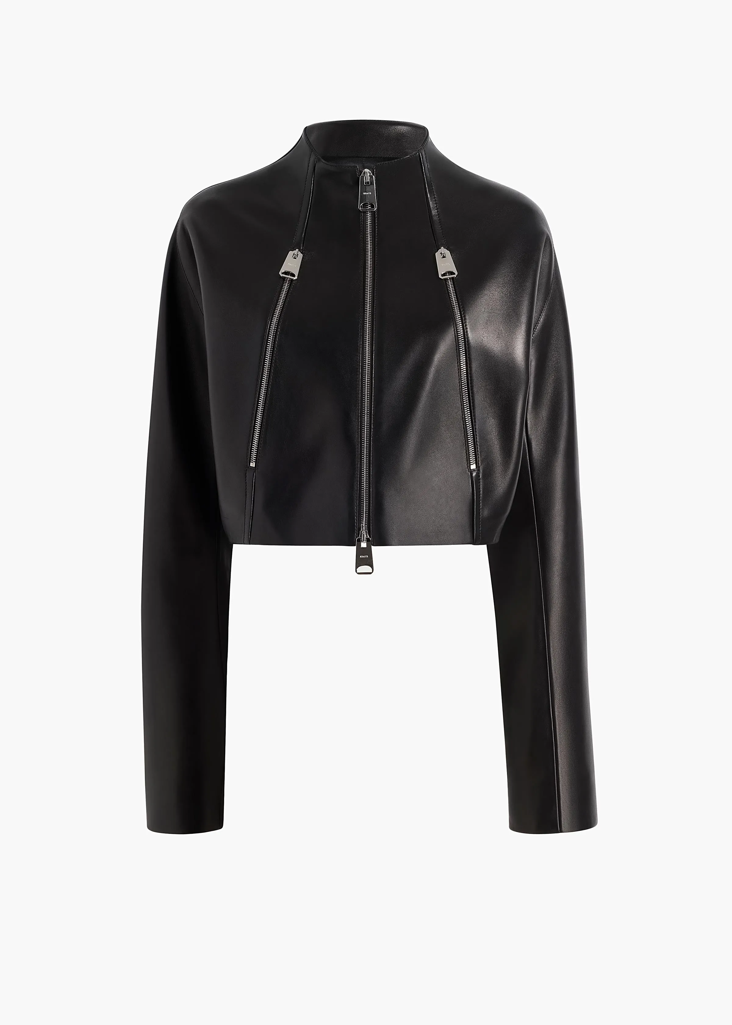 Niko Jacket in Black Leather sold by KHAITE