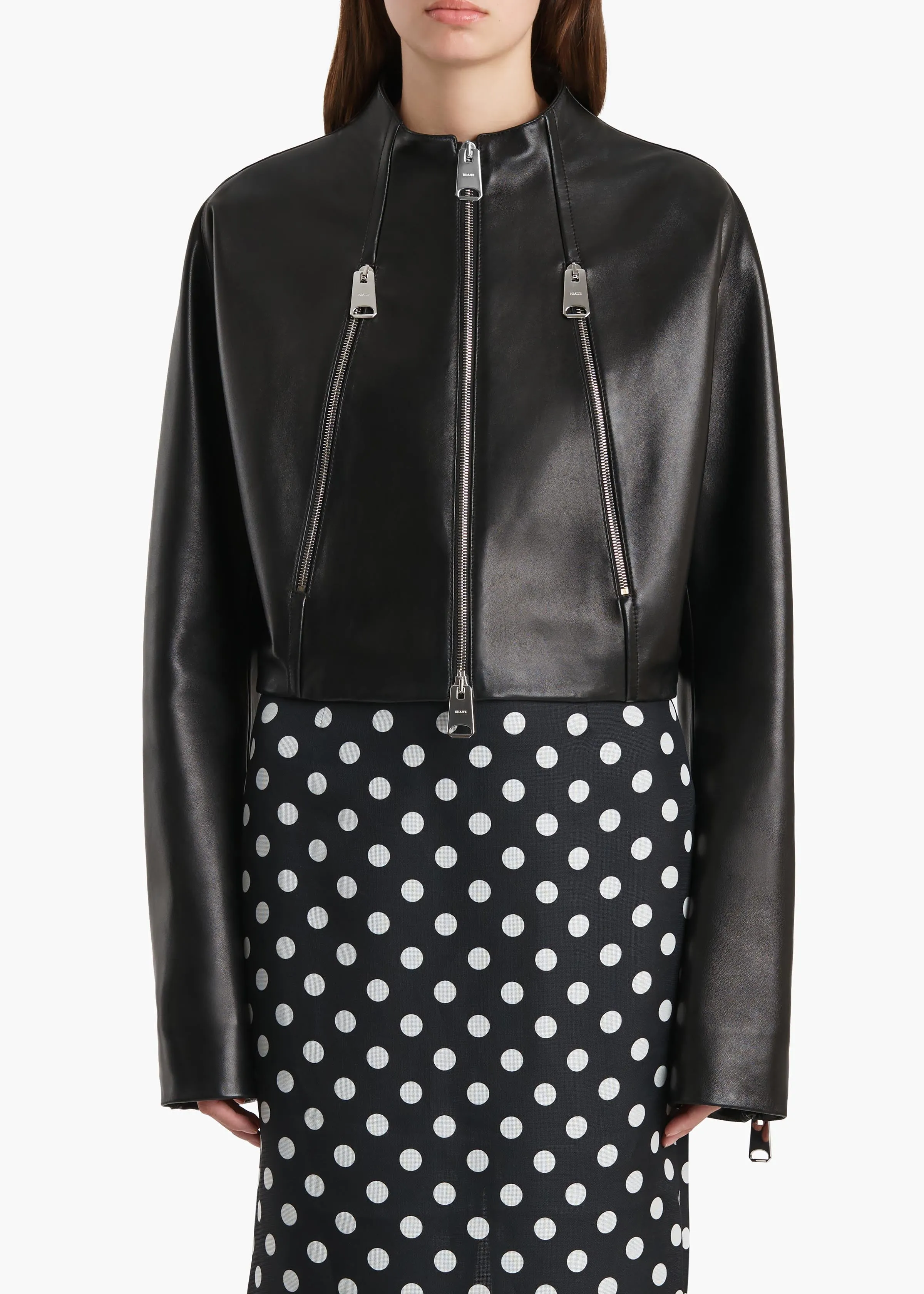 Niko Jacket in Black Leather sold by KHAITE product image thumbnail 3