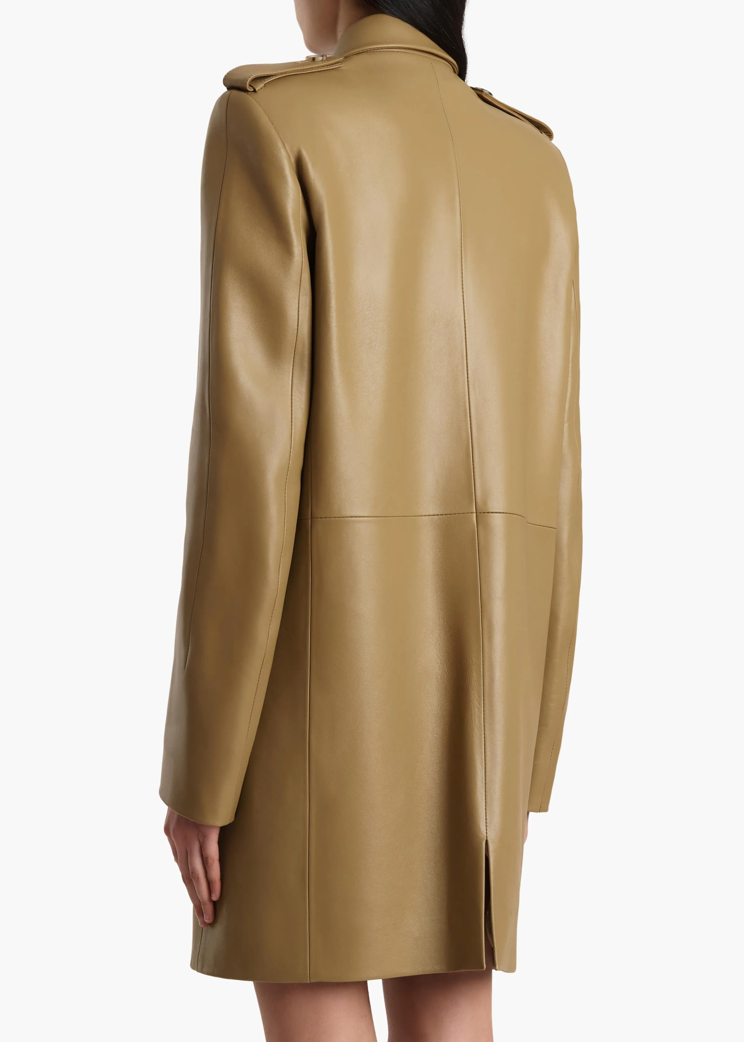 Sadra Coat in Golden Ochre sold by KHAITE product image thumbnail 4