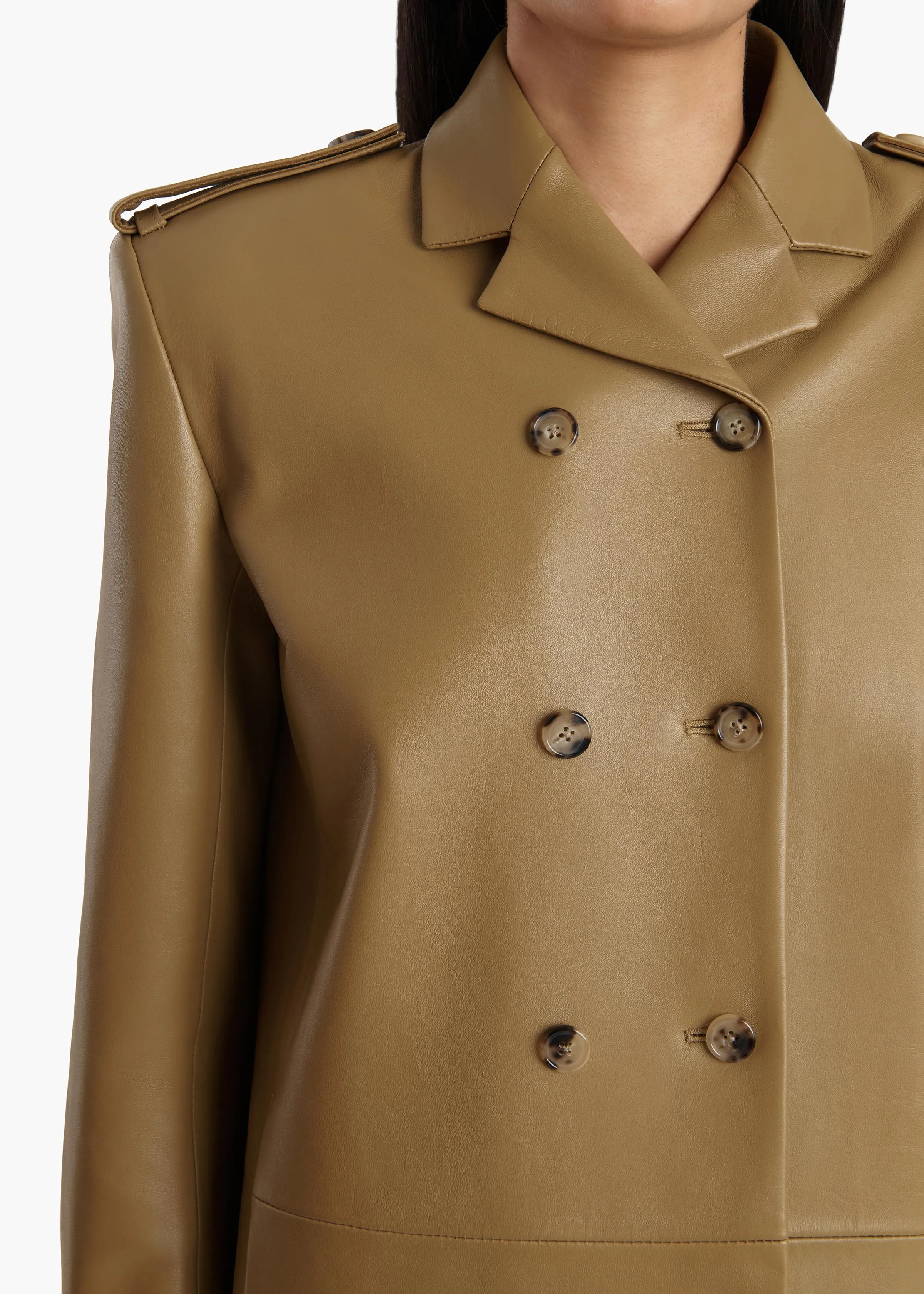 Sadra Coat in Golden Ochre sold by KHAITE product image thumbnail 5