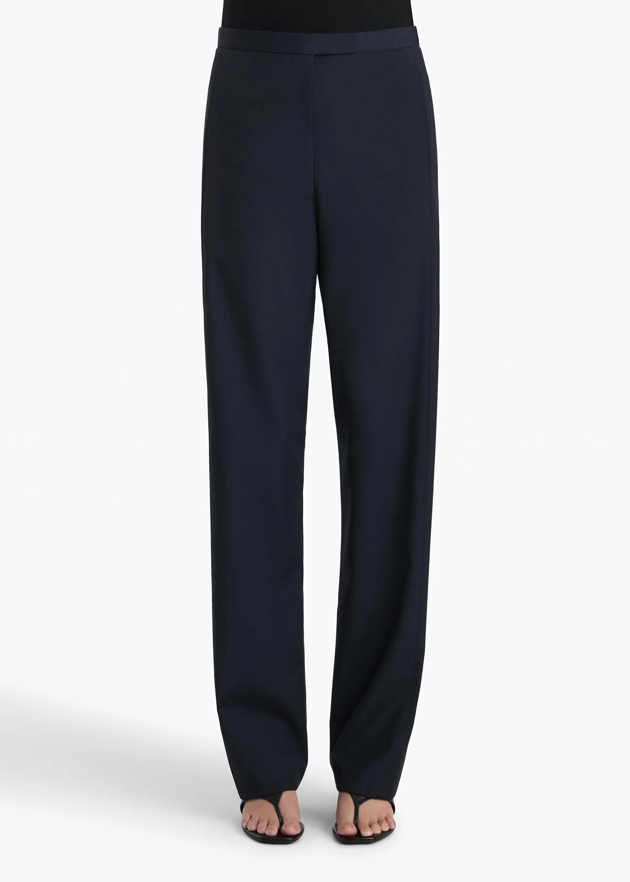 Borden Pant in Dark Navy sold by KHAITE product image thumbnail 3