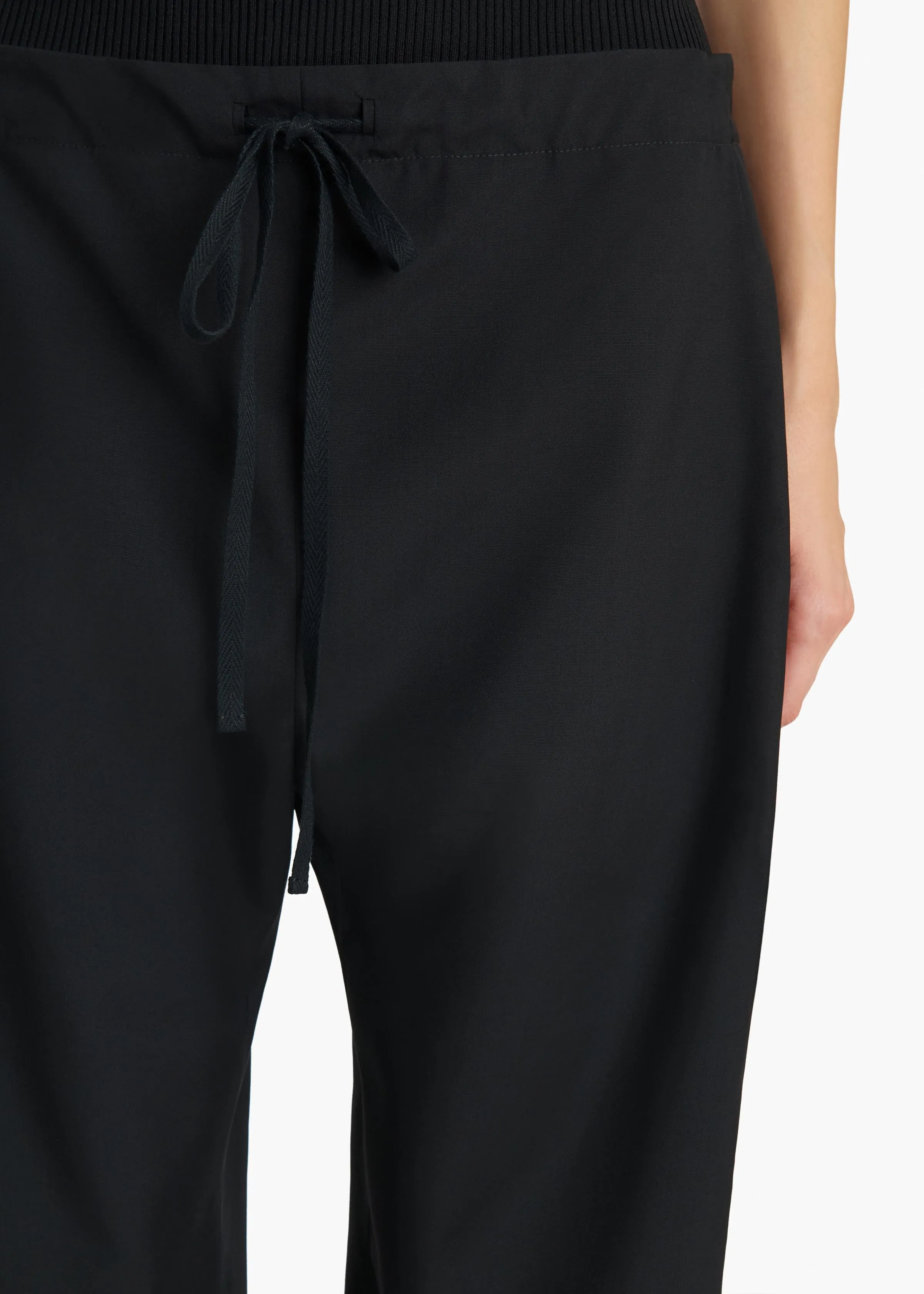 Rohen Pant in Black Tropical Wool sold by KHAITE product image thumbnail 5