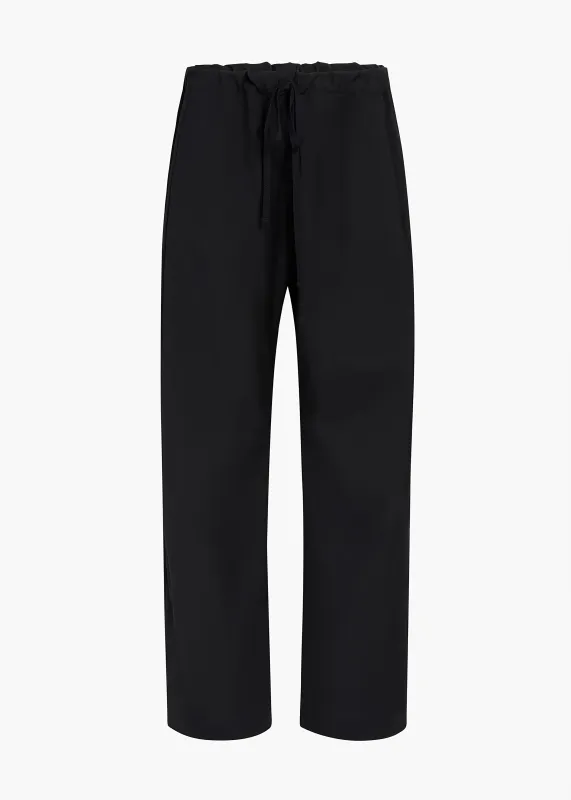 Rohen Pant in Black Tropical Wool made by KHAITE