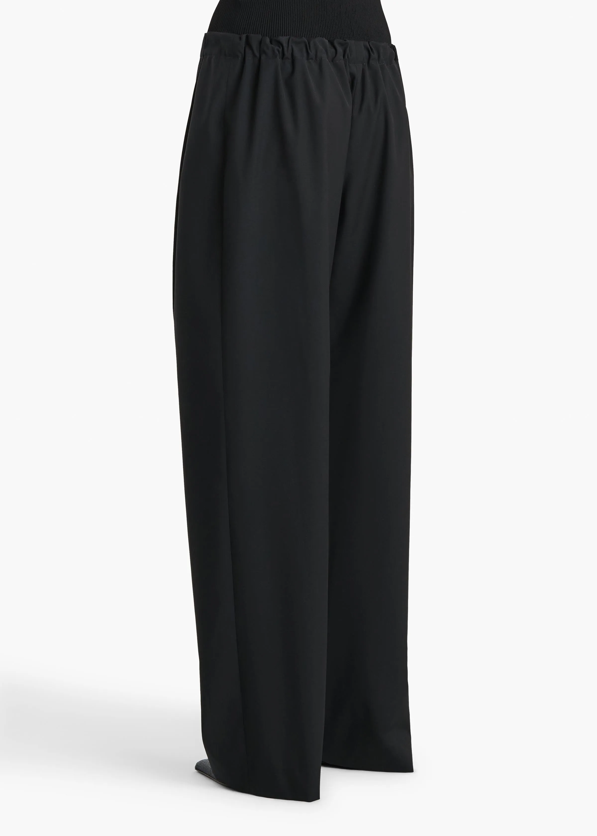 Rohen Pant in Black Tropical Wool sold by KHAITE product image thumbnail 4