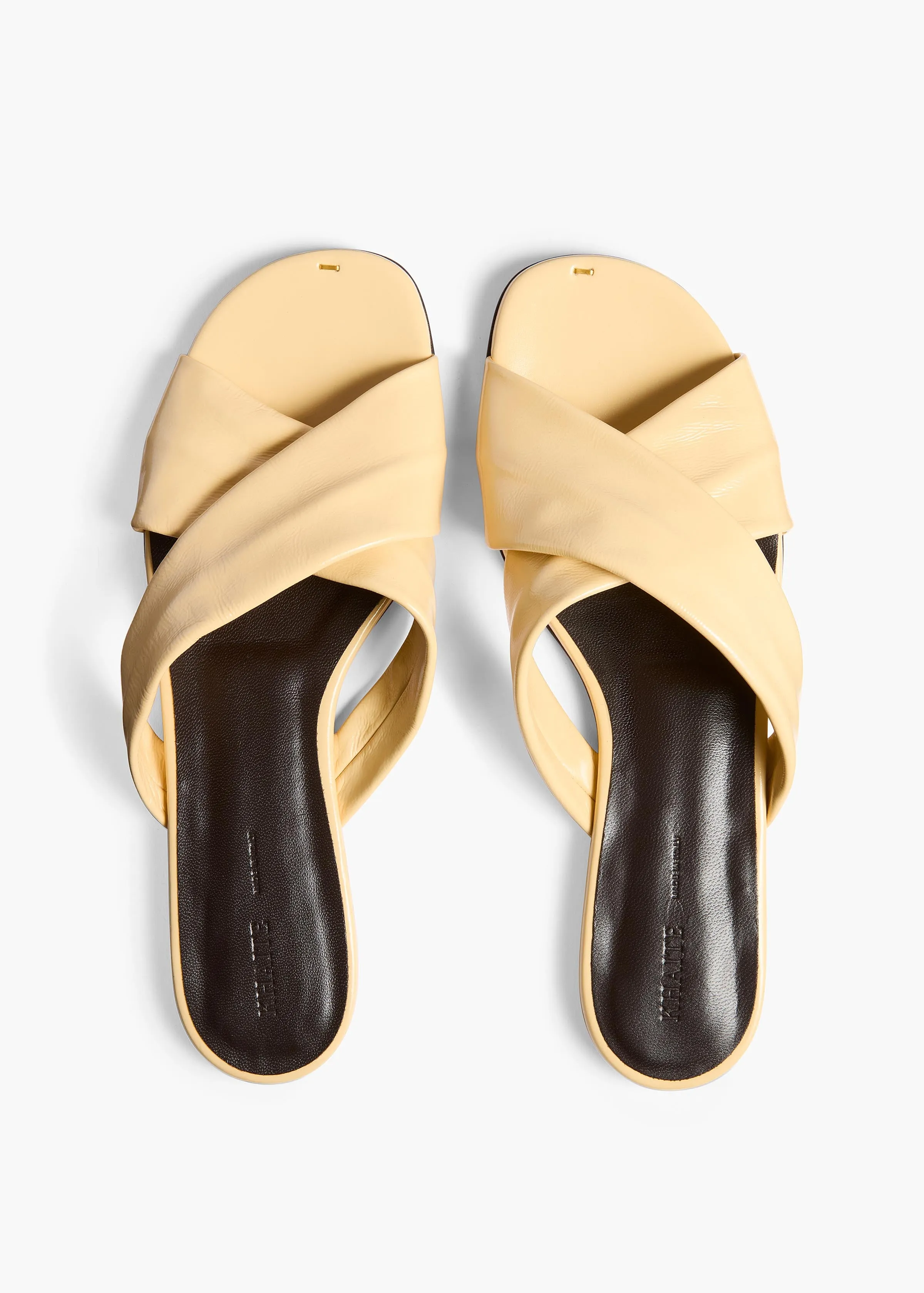 Liria Flat Sandal in Butter Glazed Leather sold by KHAITE product image thumbnail 4
