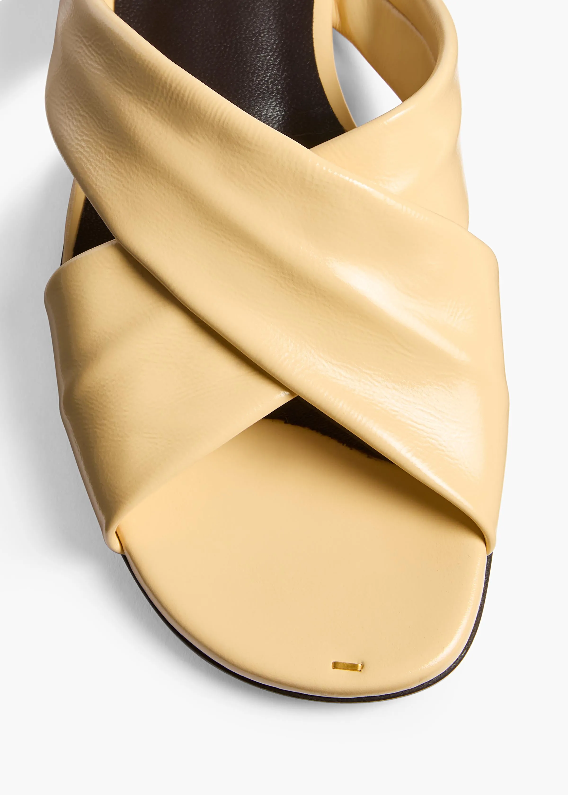 Liria Flat Sandal in Butter Glazed Leather sold by KHAITE product image thumbnail 3