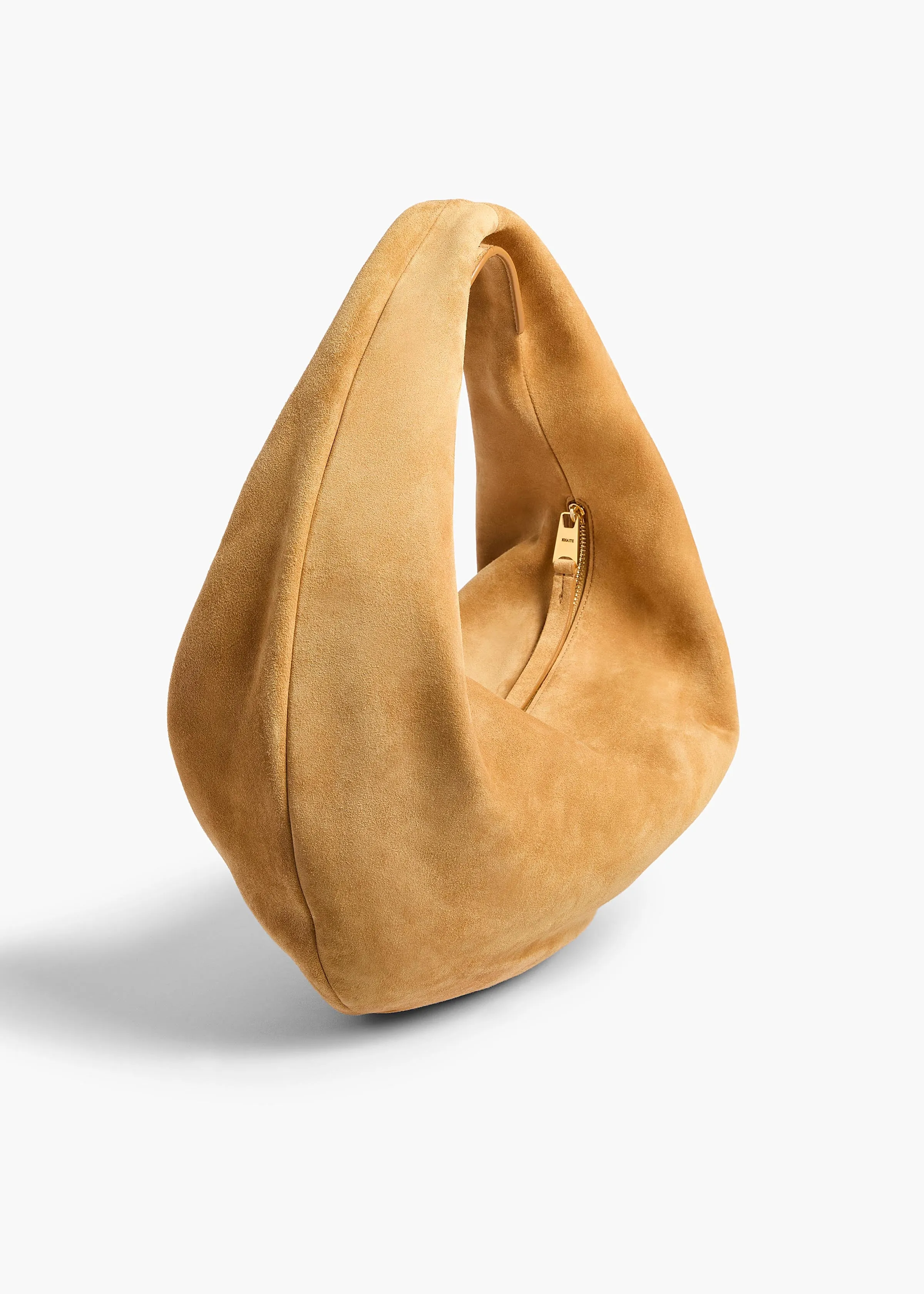 Medium Olivia Hobo in Goldenrod Suede sold by KHAITE product image thumbnail 2
