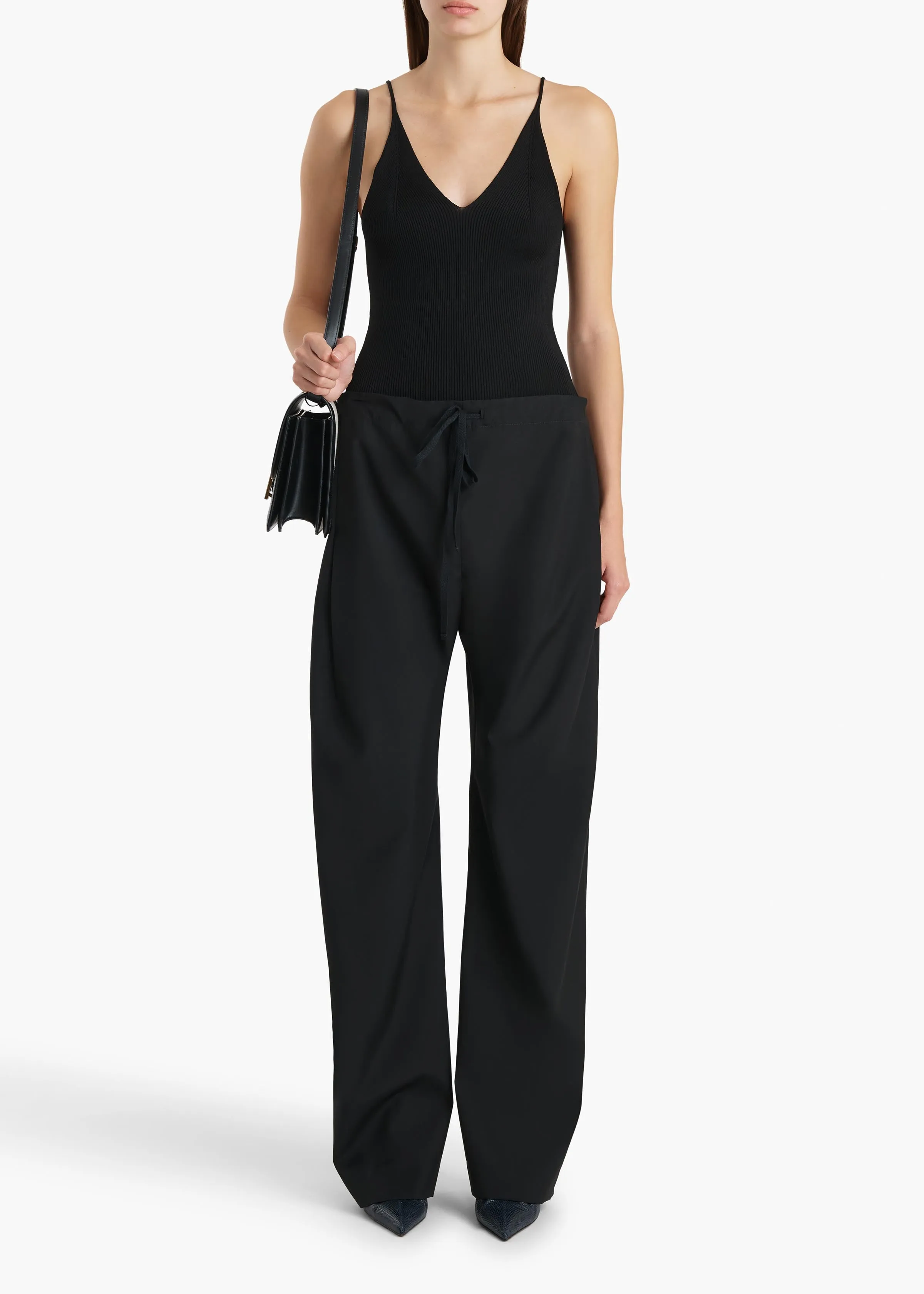 Rohen Pant in Dark Navy sold by KHAITE product image thumbnail 2