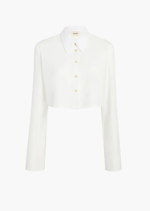 Fritz Top in Chalk sold by KHAITE