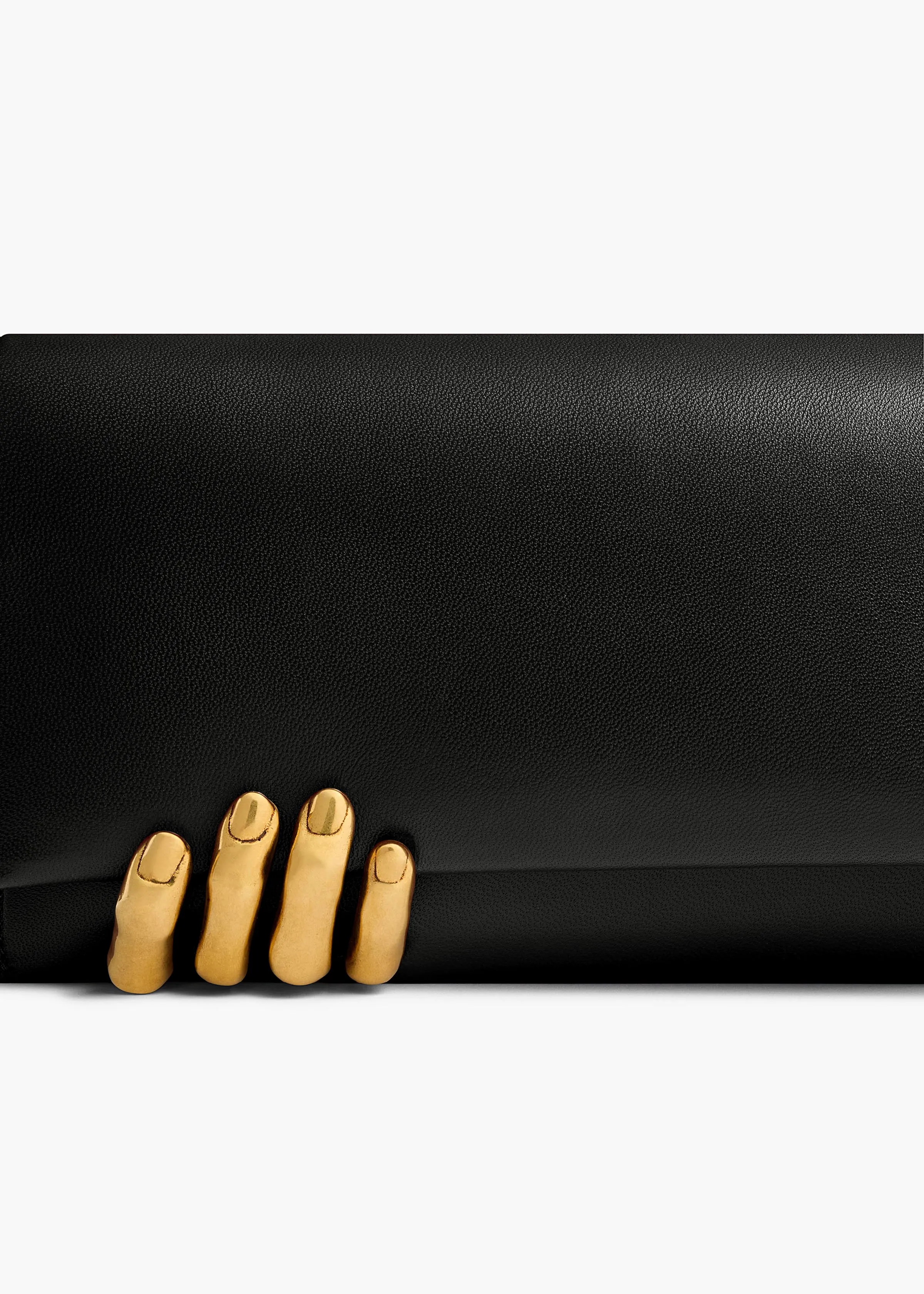 Sculpted Hand Clutch in Black Leather sold by KHAITE product image thumbnail 4