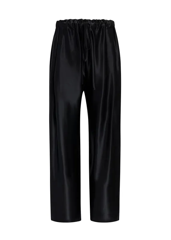 Rohen Pant in Black Satin made by KHAITE