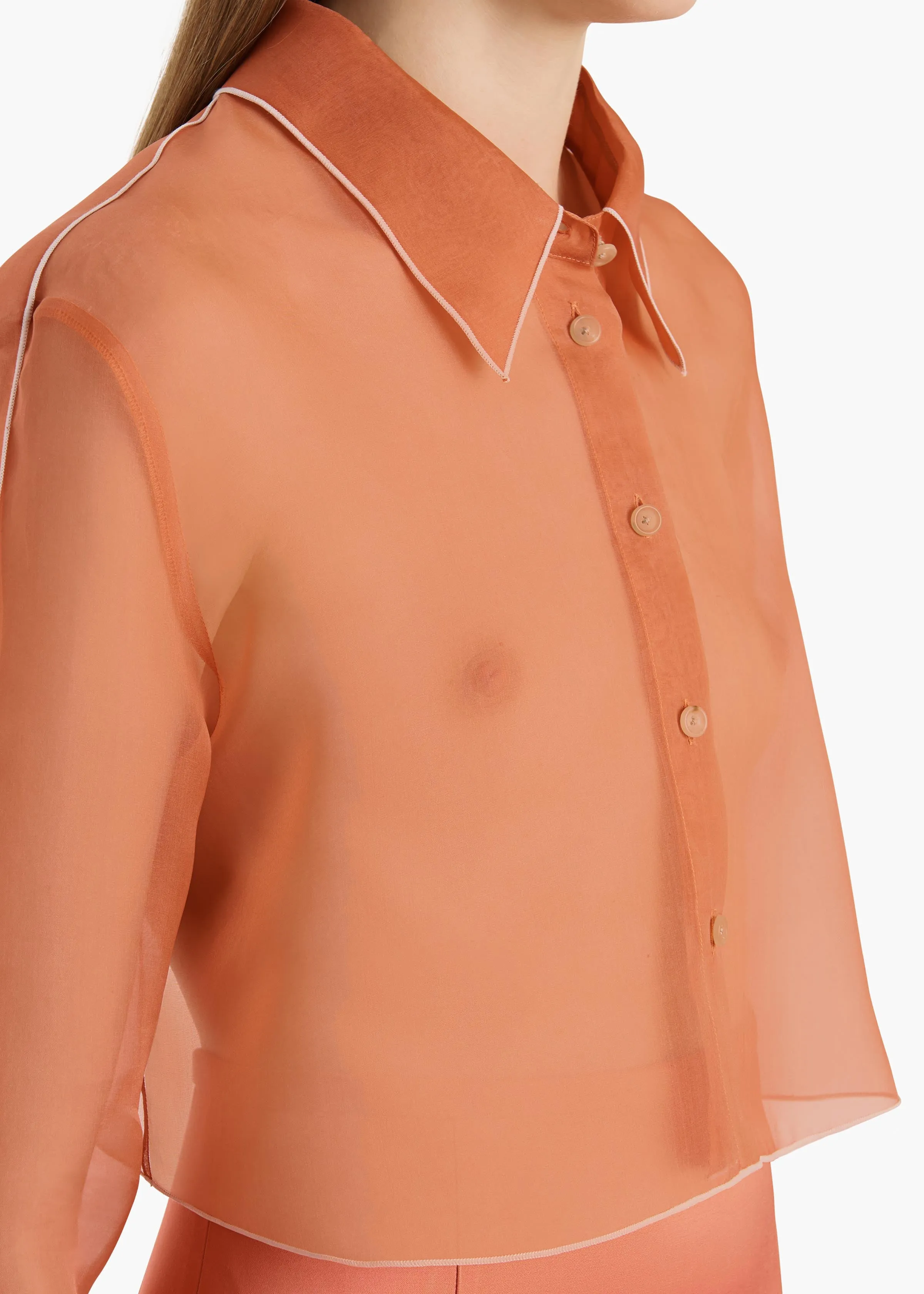 Fritz Top in Dahlia sold by KHAITE product image thumbnail 5