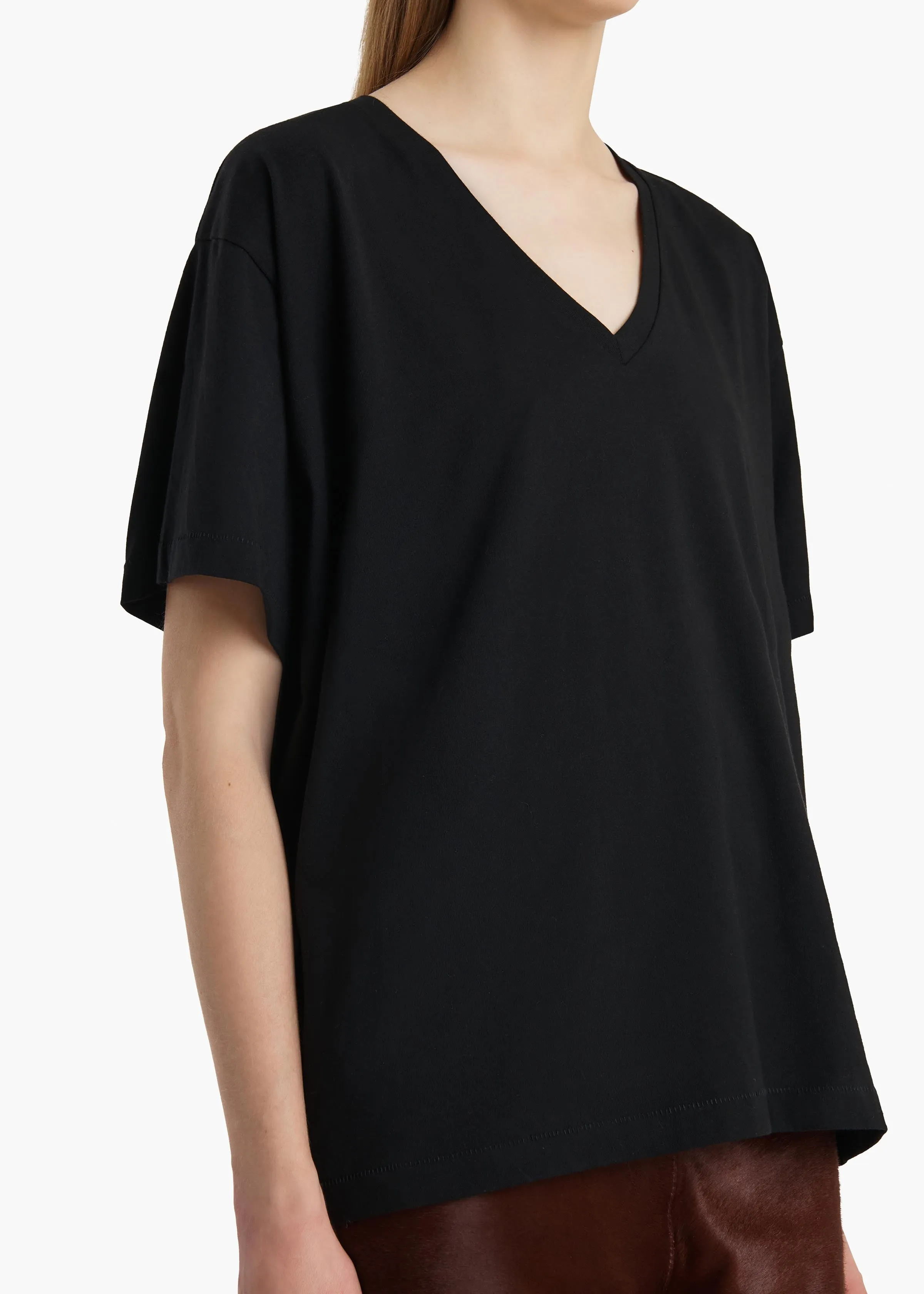Linda T-Shirt in Black sold by KHAITE product image thumbnail 5