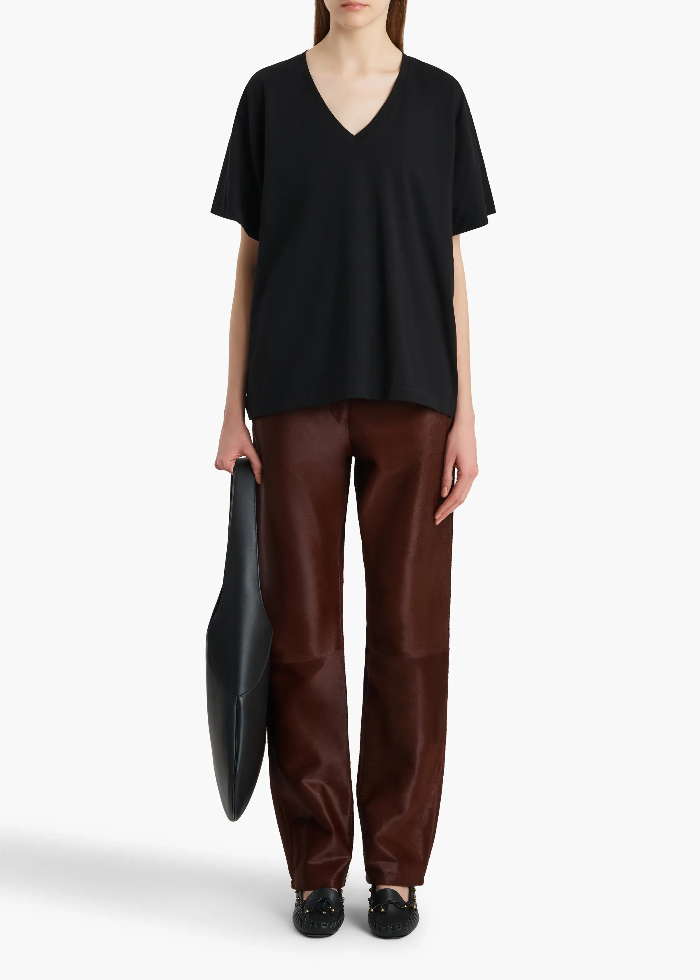 Linda T-Shirt in Black sold by KHAITE product image thumbnail 2