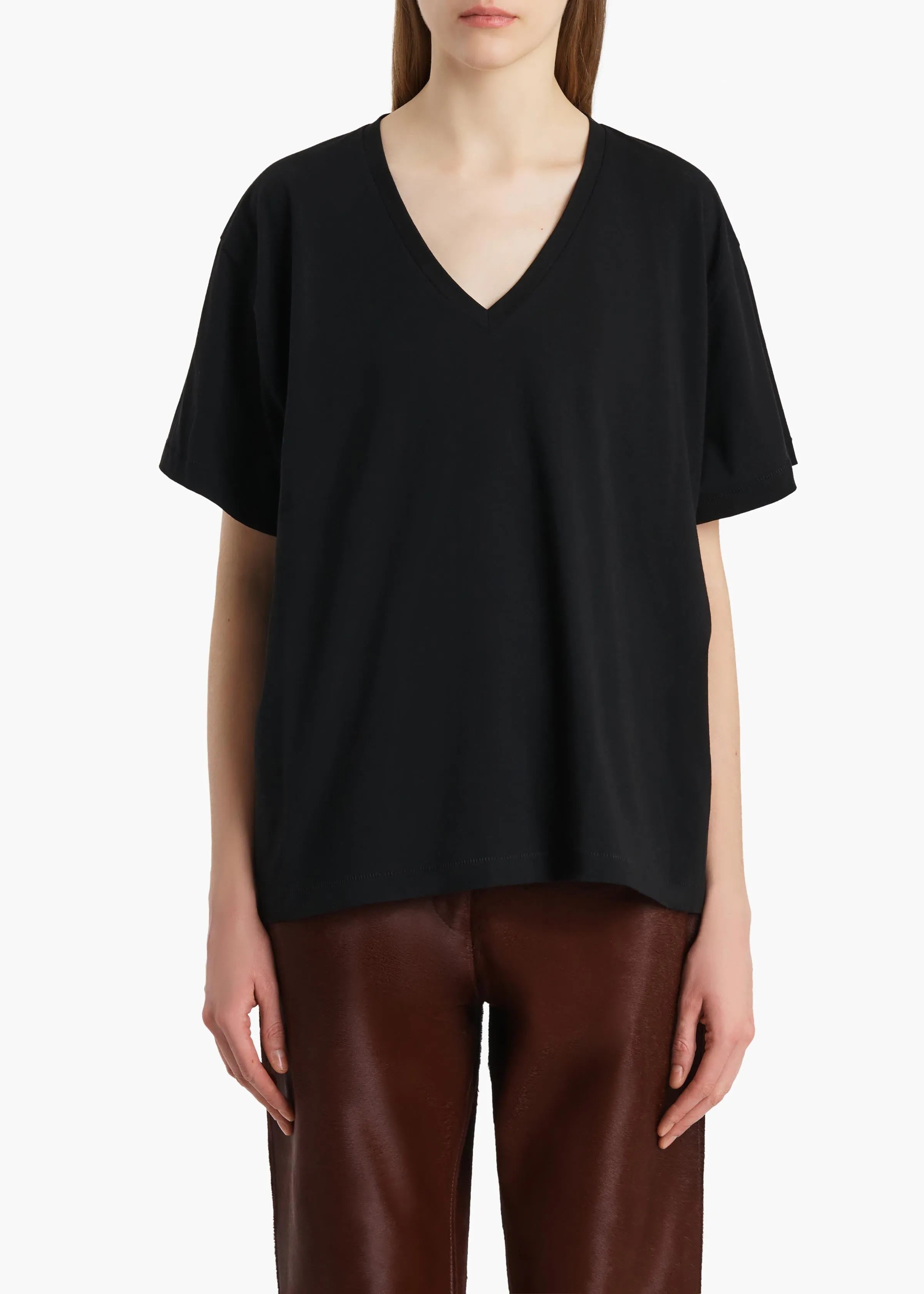Linda T-Shirt in Black sold by KHAITE product image thumbnail 3