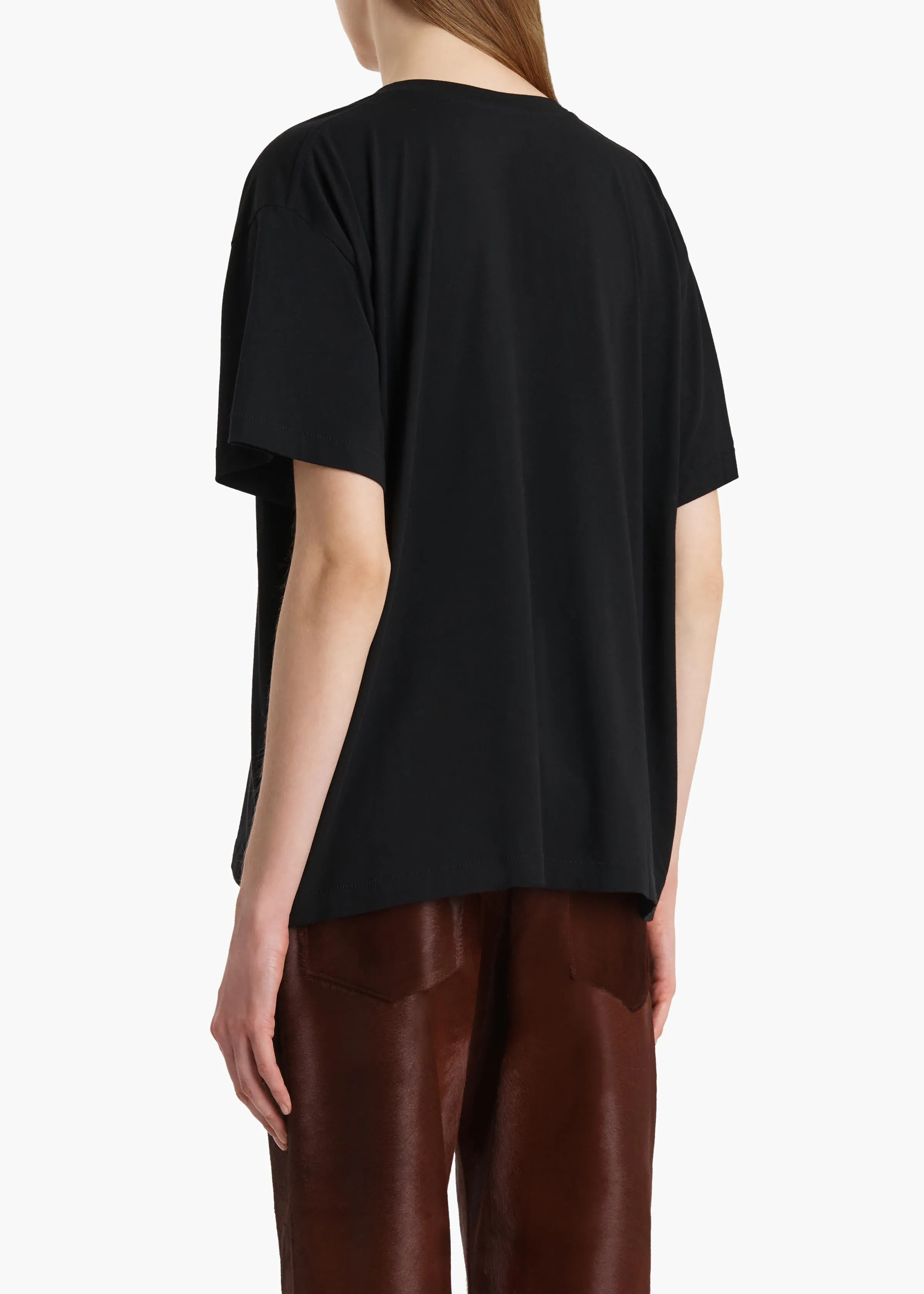 Linda T-Shirt in Black sold by KHAITE product image thumbnail 4