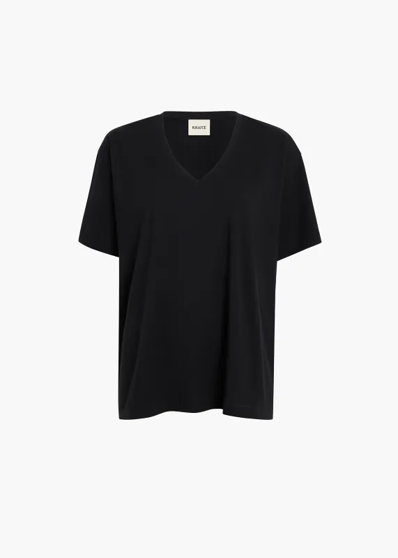 Linda T-Shirt in Black sold by KHAITE
