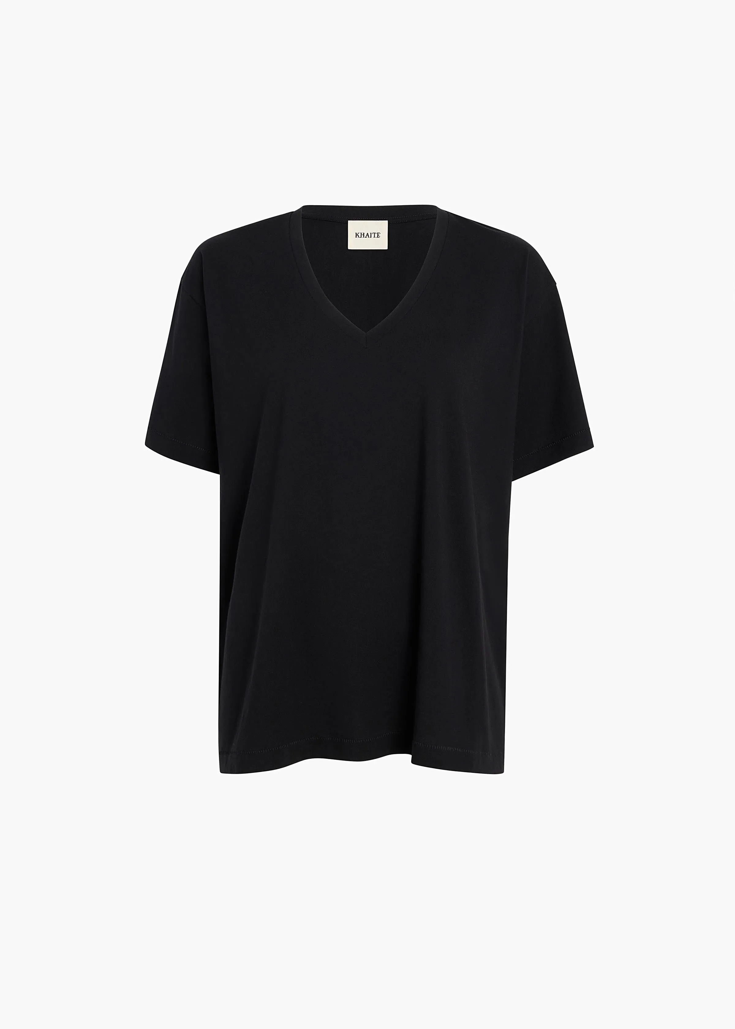 Linda T-Shirt in Black sold by KHAITE