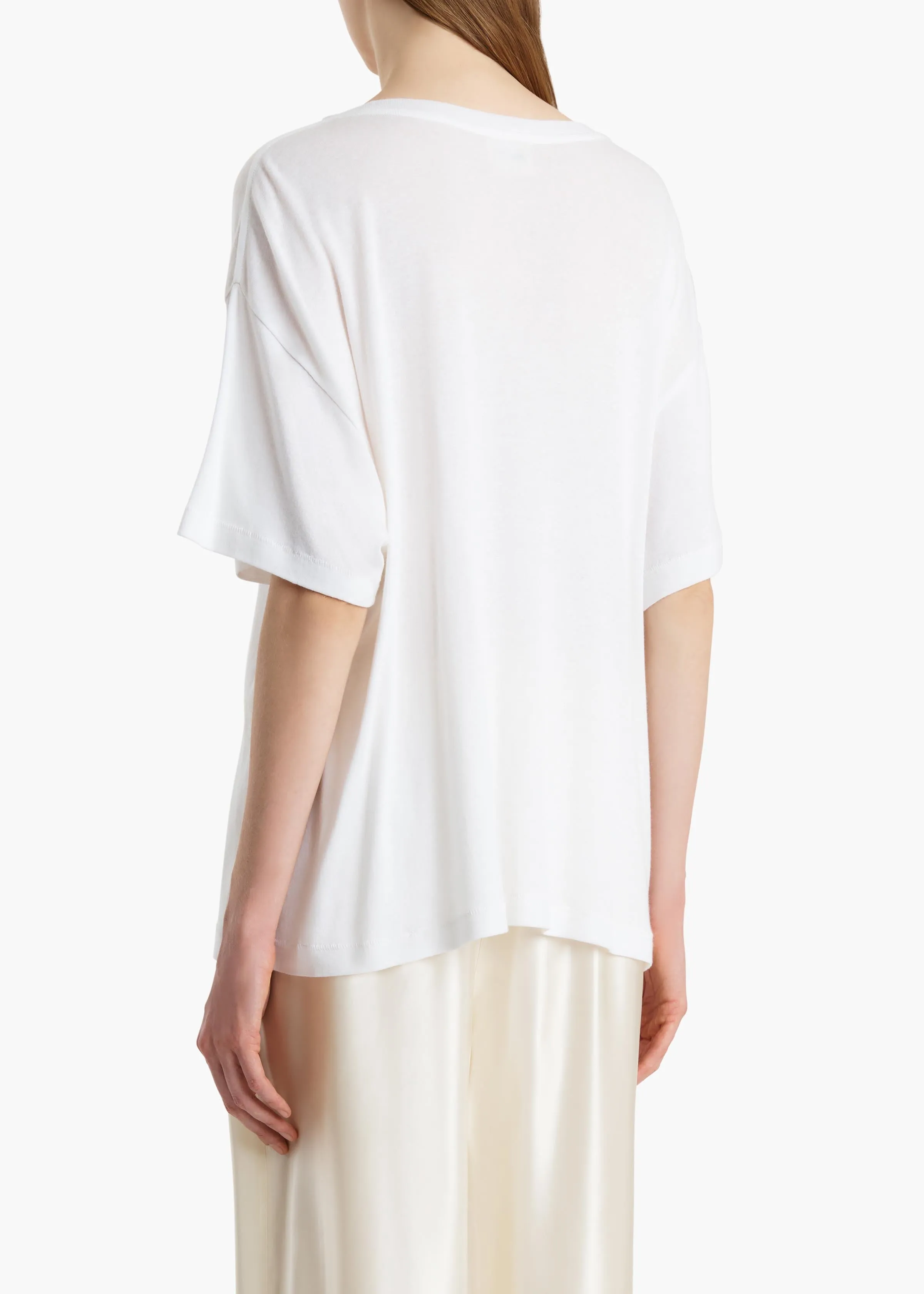 Linda T-Shirt in White sold by KHAITE product image thumbnail 4