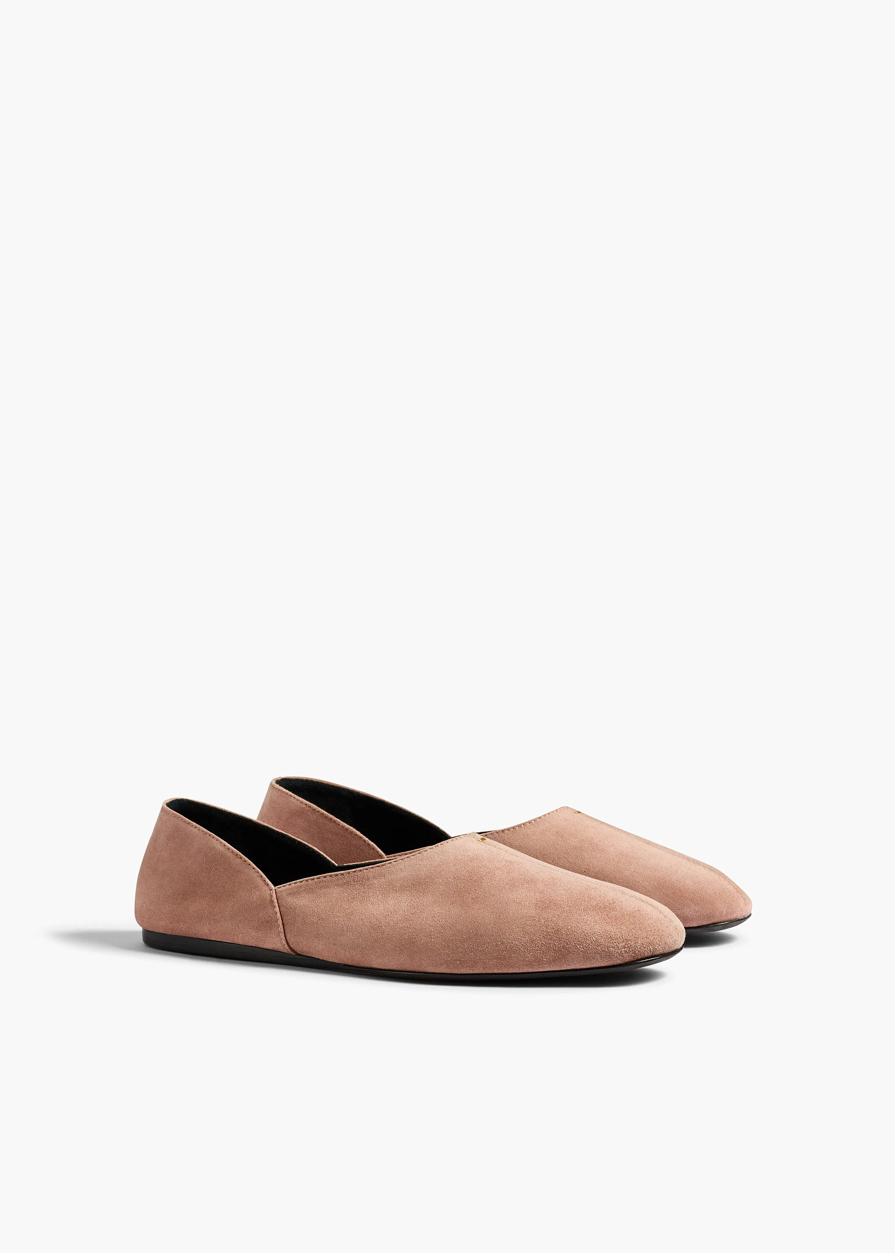 Jane Flat in Dusty Pink Suede sold by KHAITE product image thumbnail 2