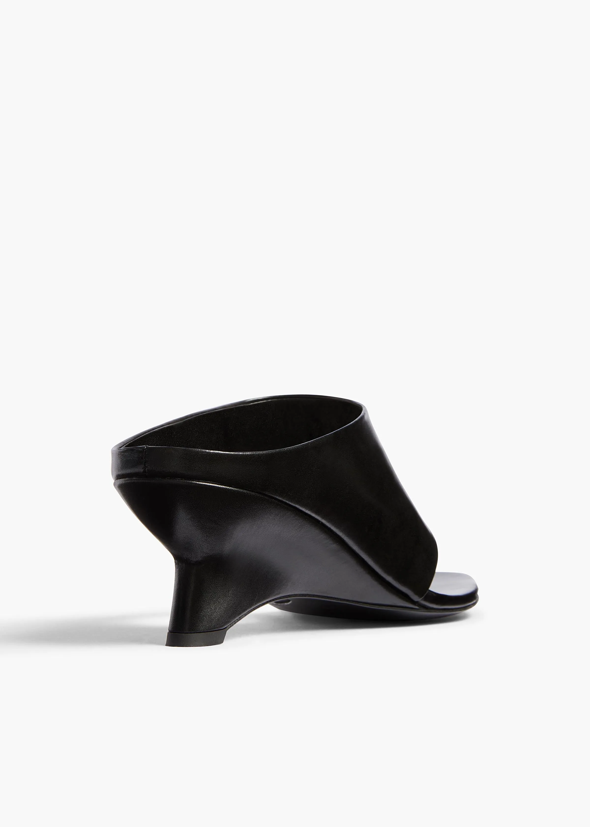 Marlow Mule in Black Glazed Leather sold by KHAITE product image thumbnail 4