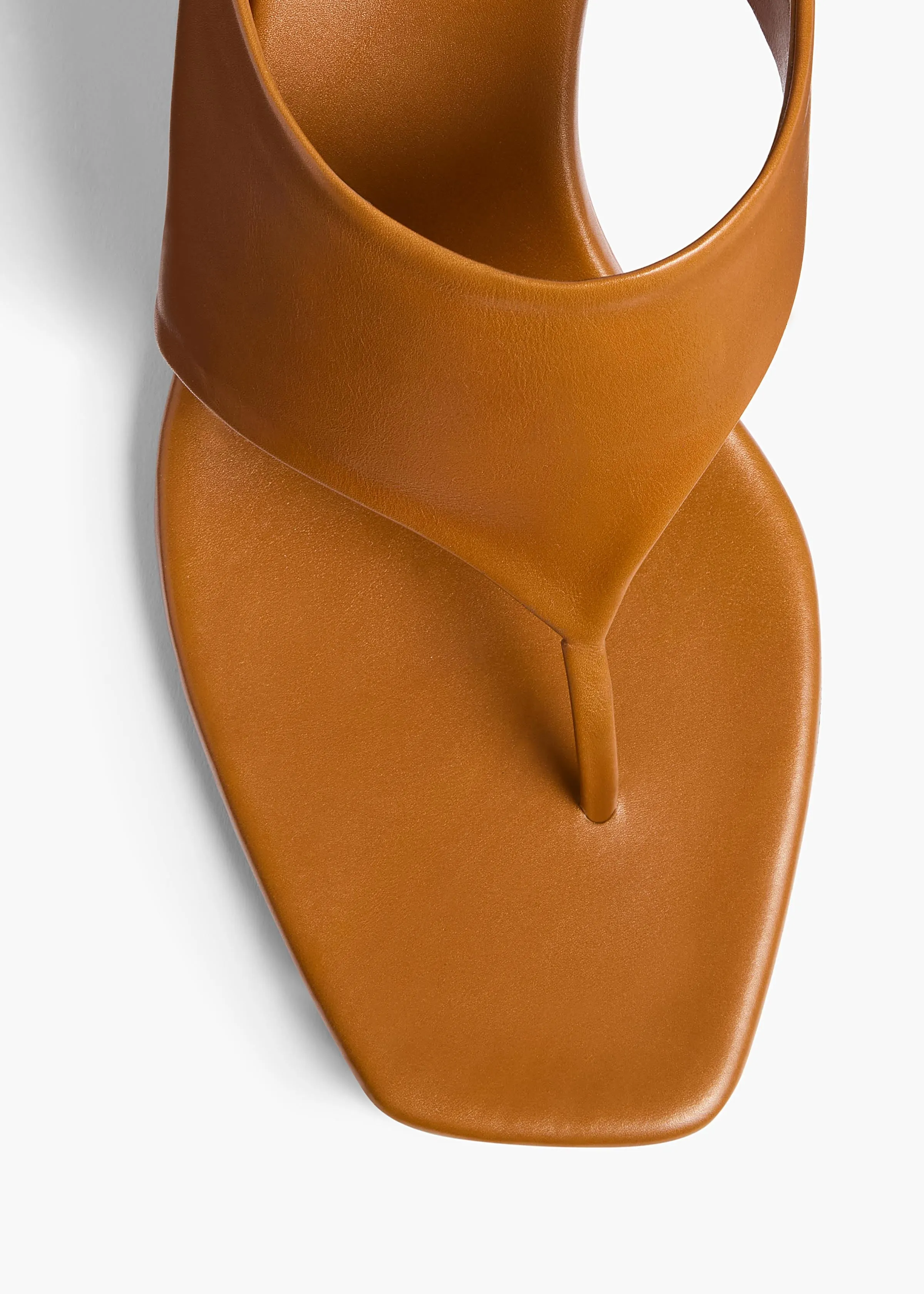 Marlow Mule in Cuoio Glazed Leather sold by KHAITE product image thumbnail 3