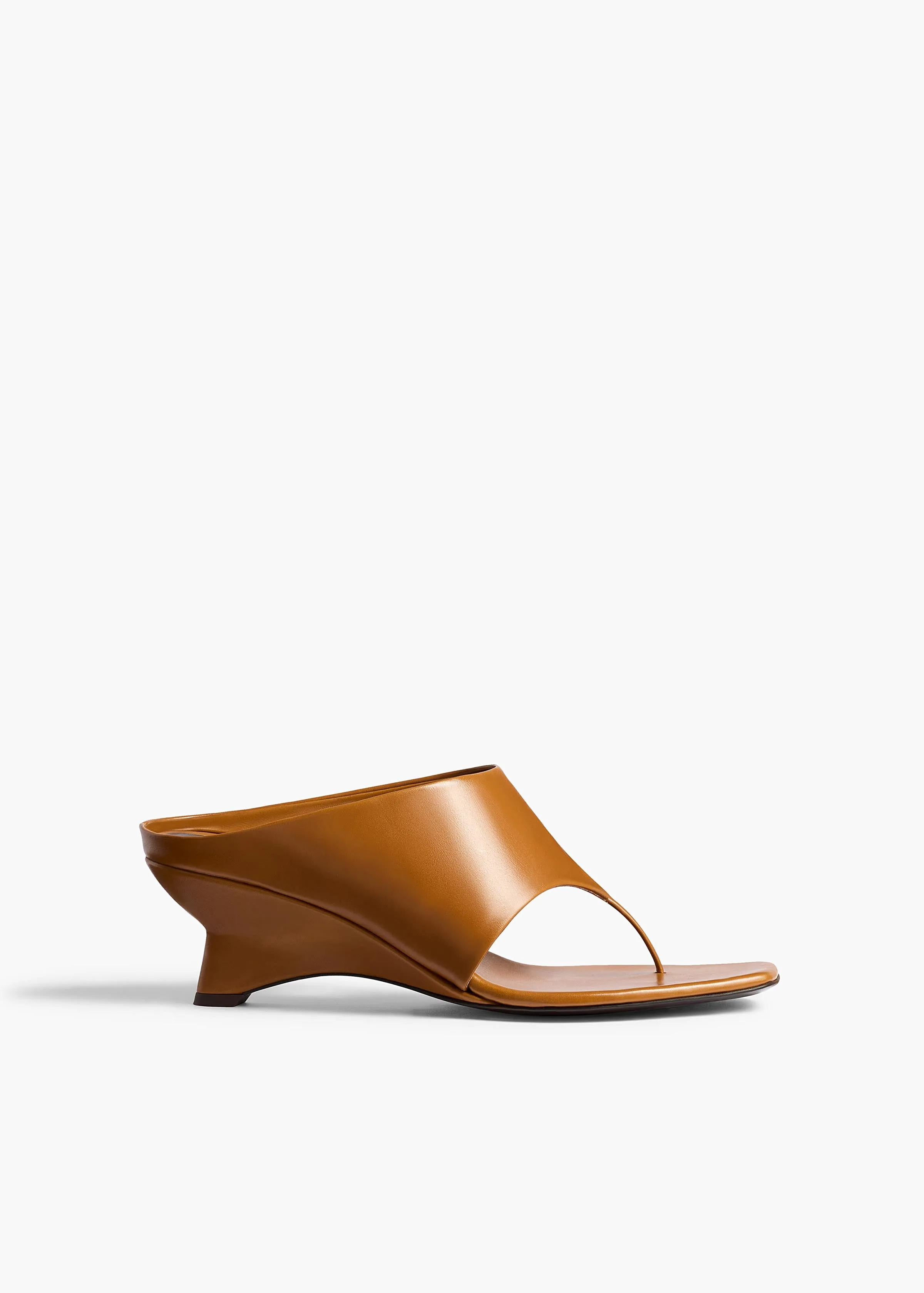 Marlow Mule in Cuoio Glazed Leather sold by KHAITE