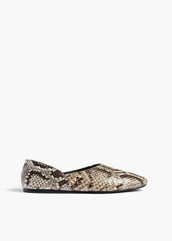 Jane Flat in Natural Python made by KHAITE