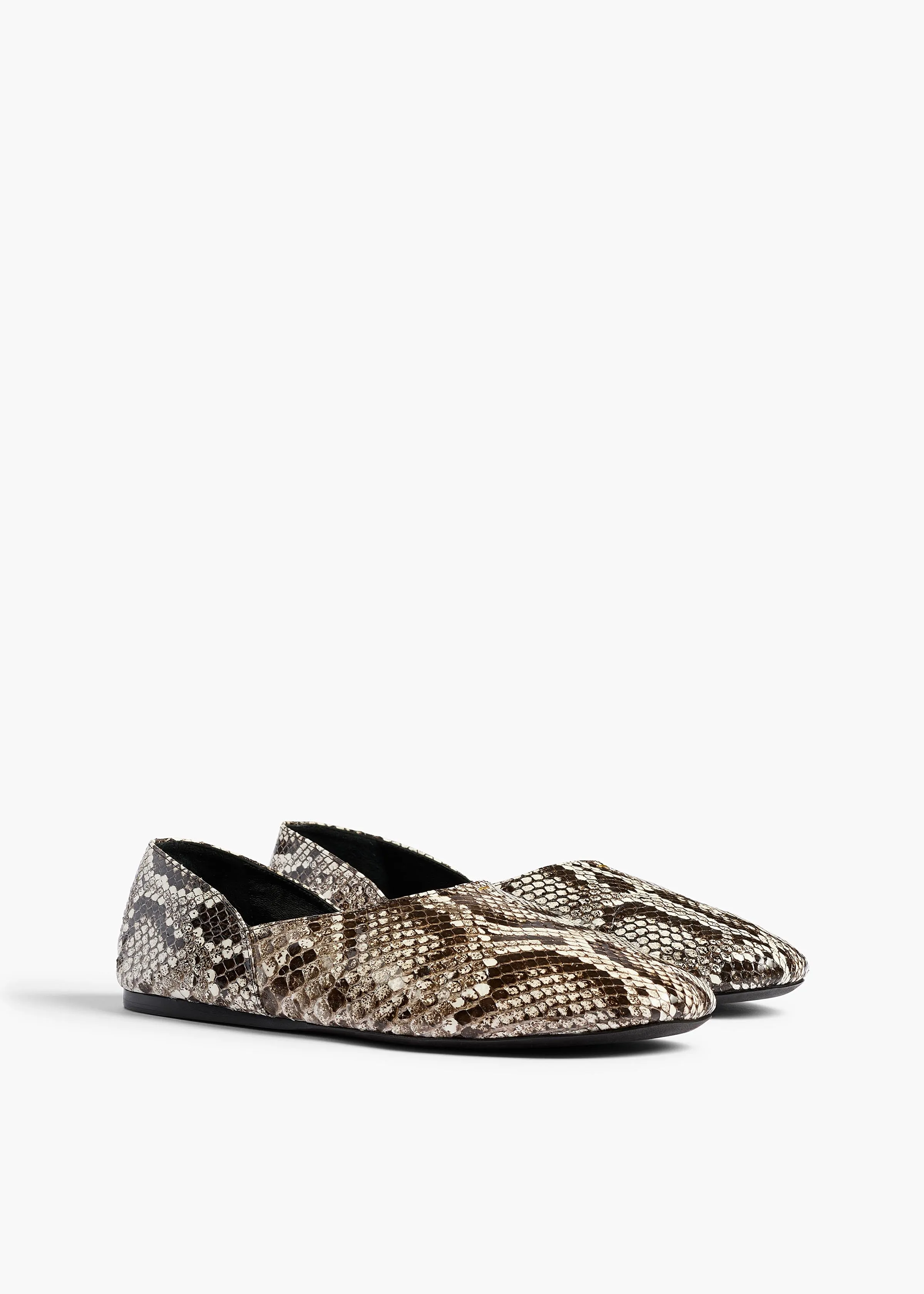 Jane Flat in Natural Python sold by KHAITE product image thumbnail 2