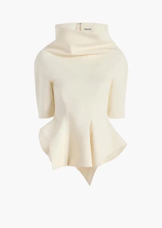 Pippa Top in Natural made by KHAITE