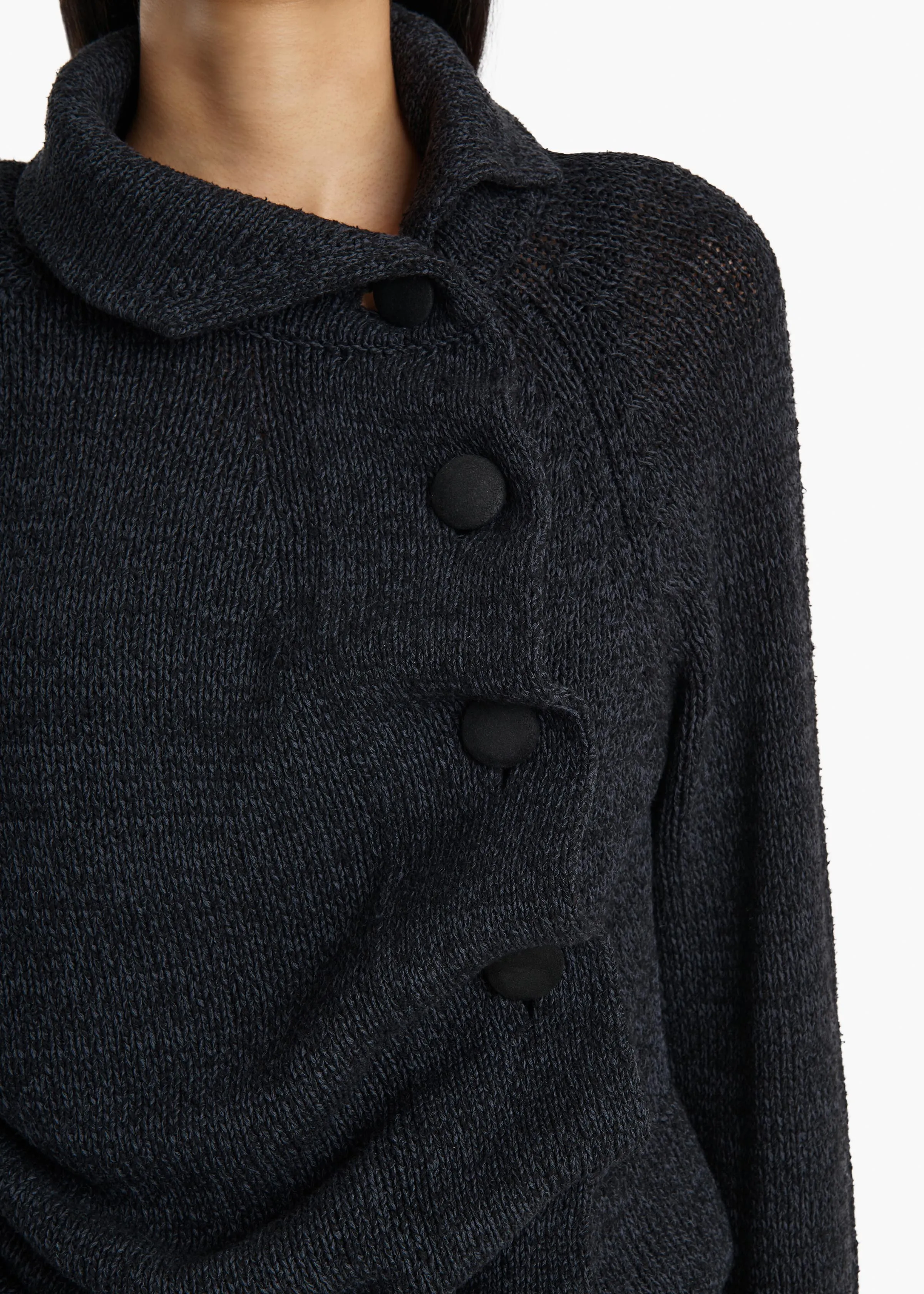 Lorrai Cardigan in Black sold by KHAITE product image thumbnail 5