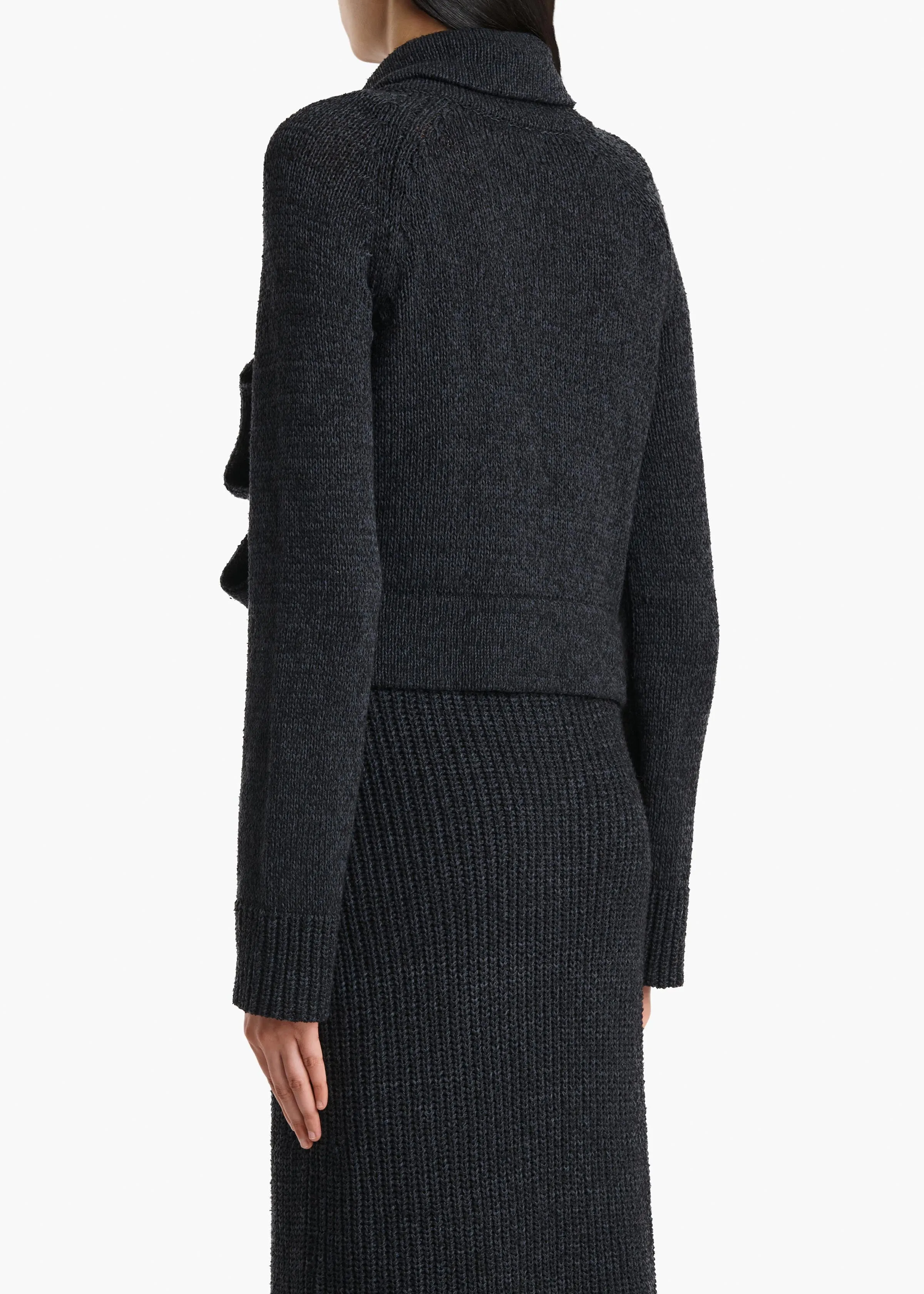 Lorrai Cardigan in Black sold by KHAITE product image thumbnail 4