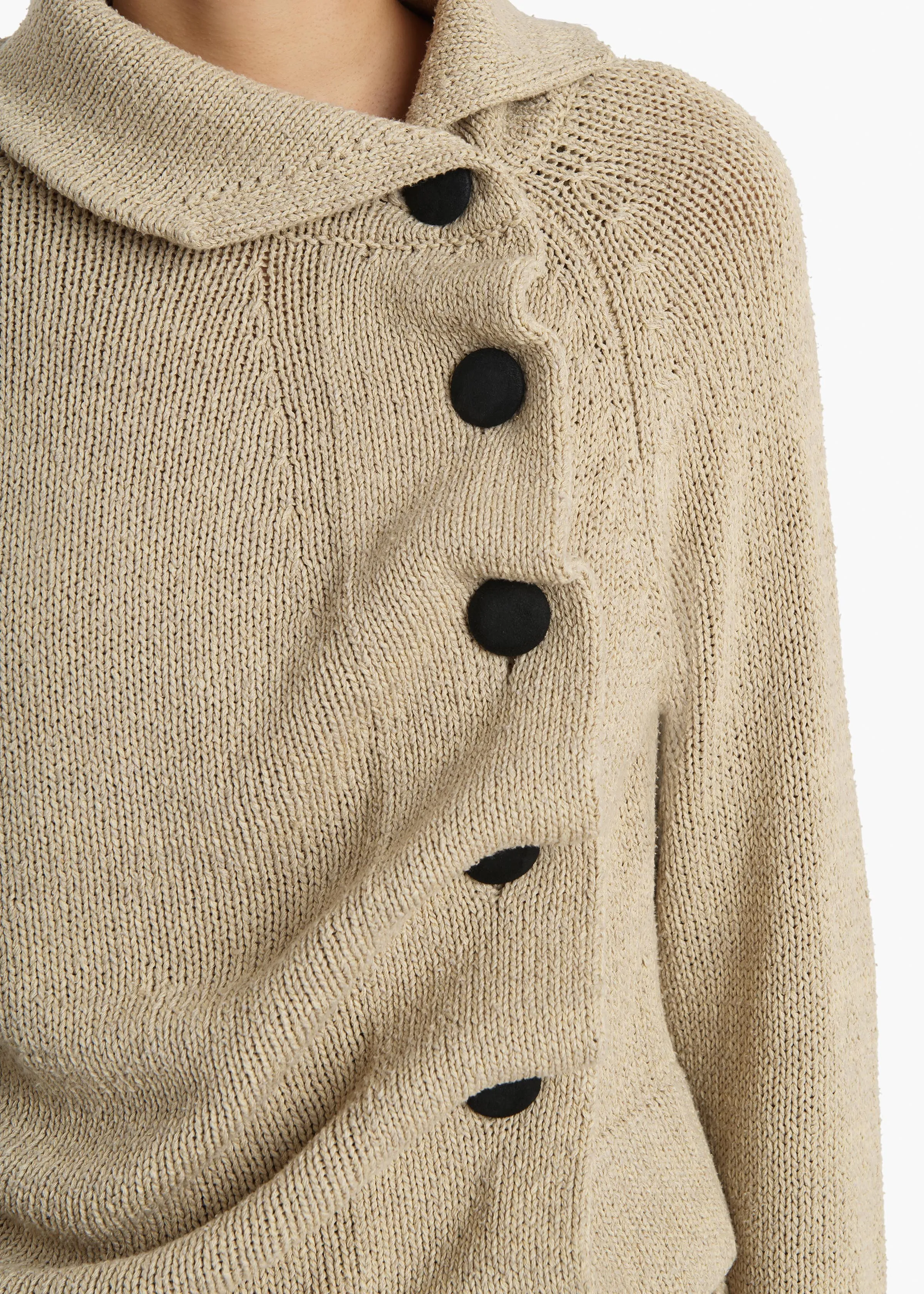 Lorrai Cardigan in Beige sold by KHAITE product image thumbnail 5