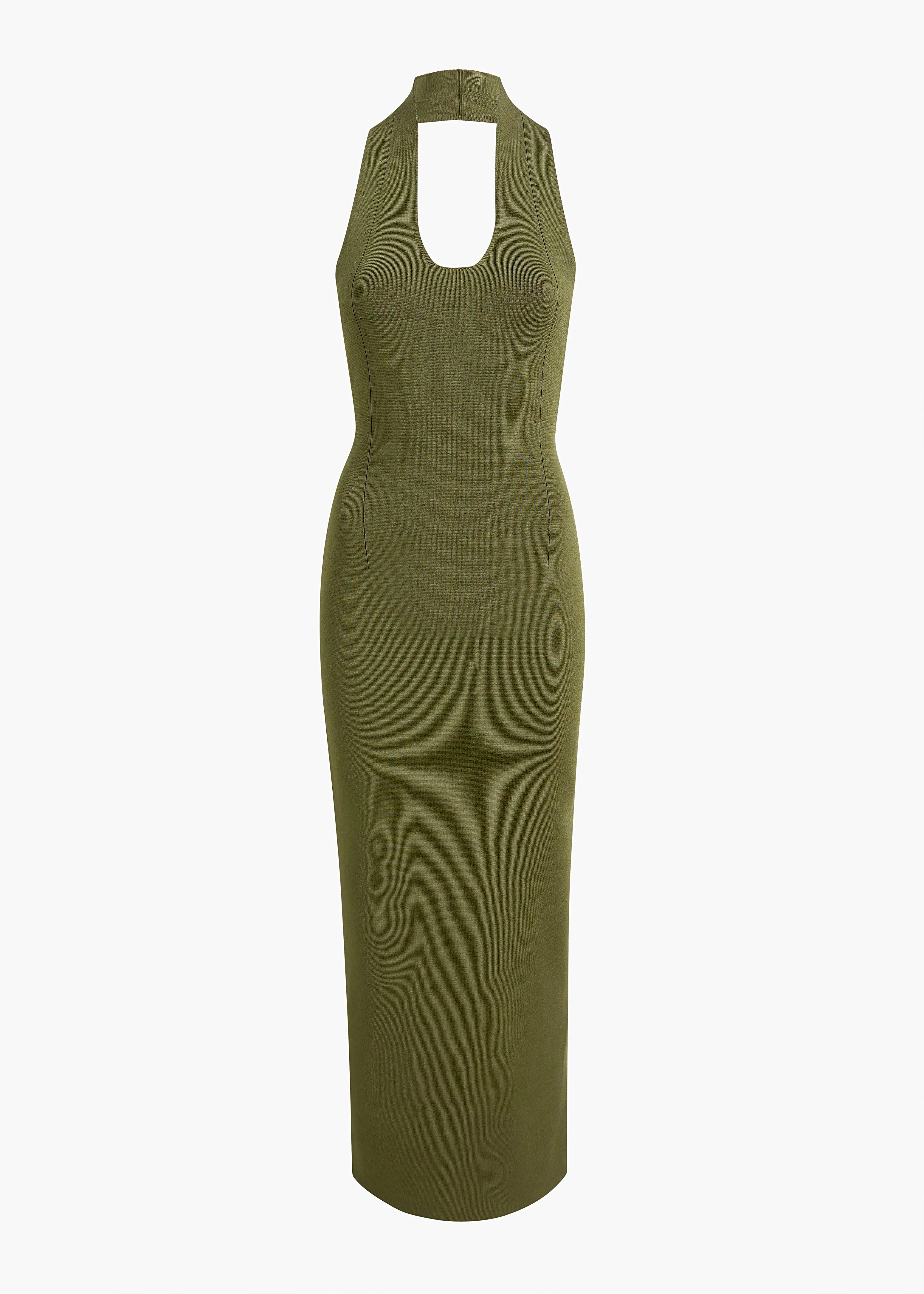 Mahi Dress in Olive sold by KHAITE