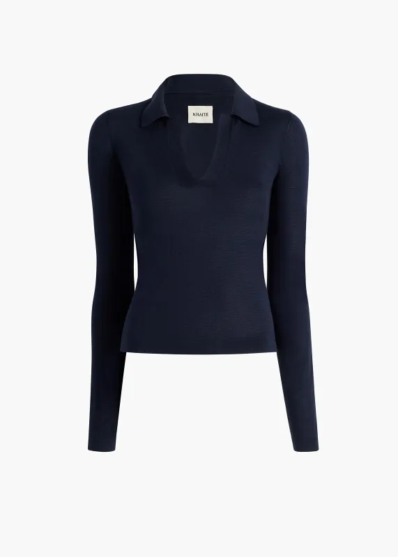 Mikel Top in Midnight sold by KHAITE