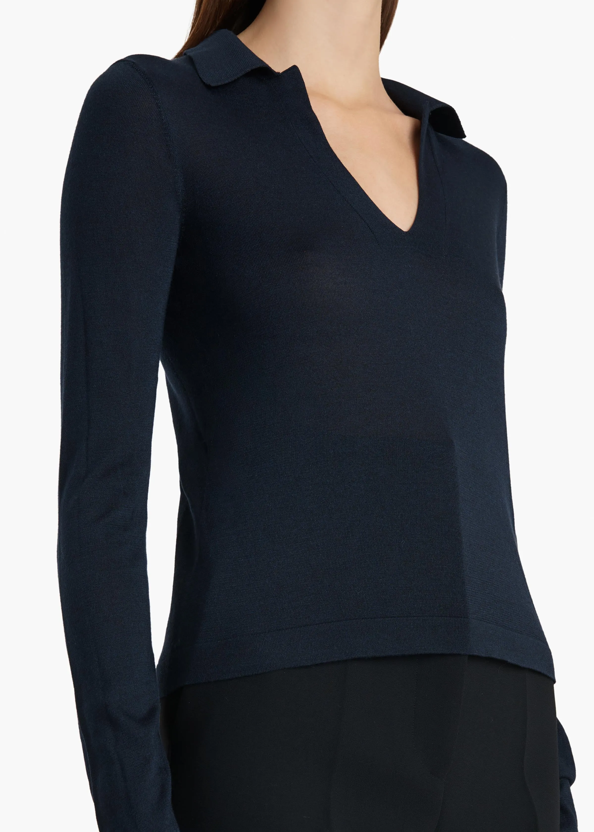 Mikel Top in Midnight sold by KHAITE product image thumbnail 5