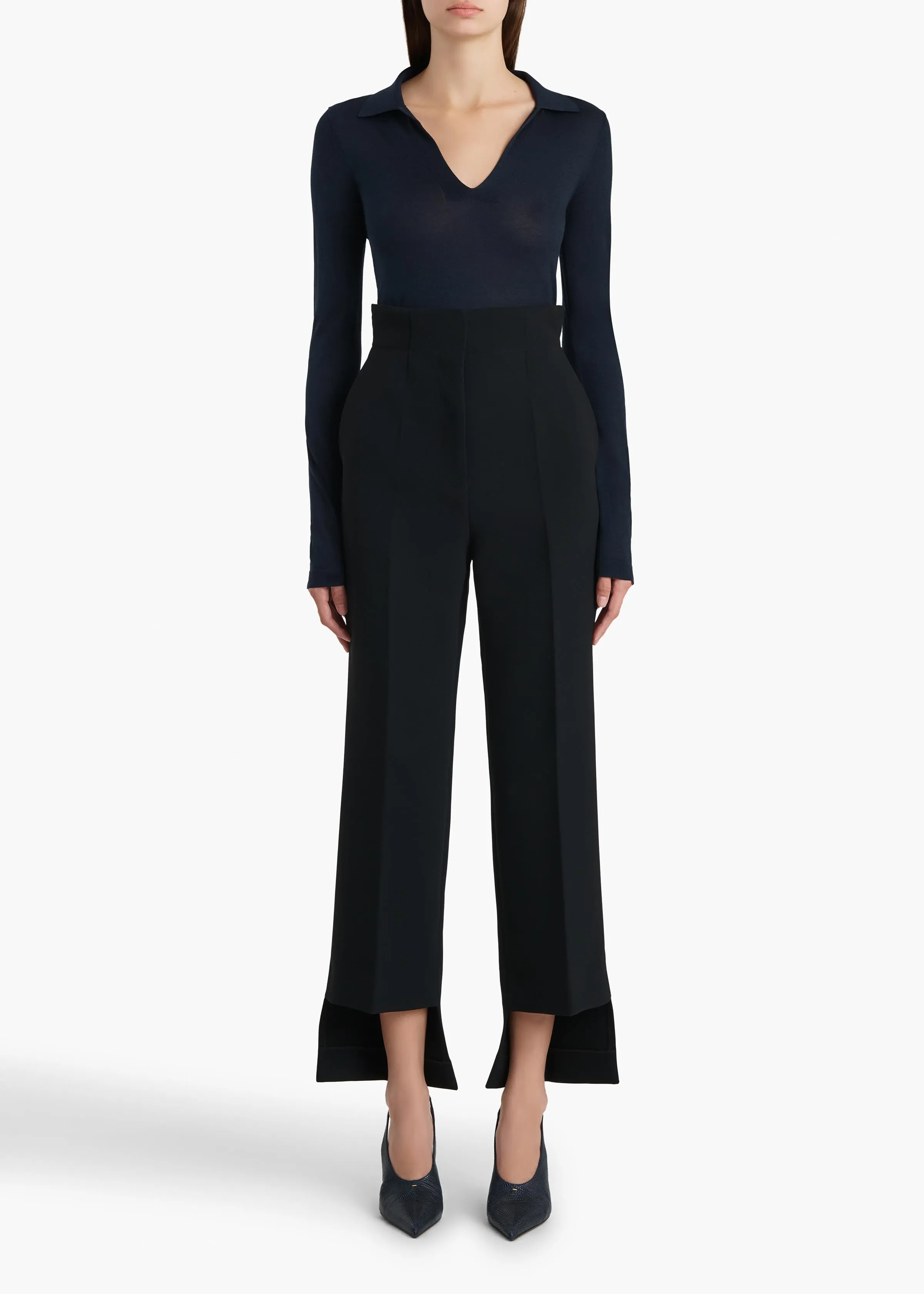 Mikel Top in Midnight sold by KHAITE product image thumbnail 2