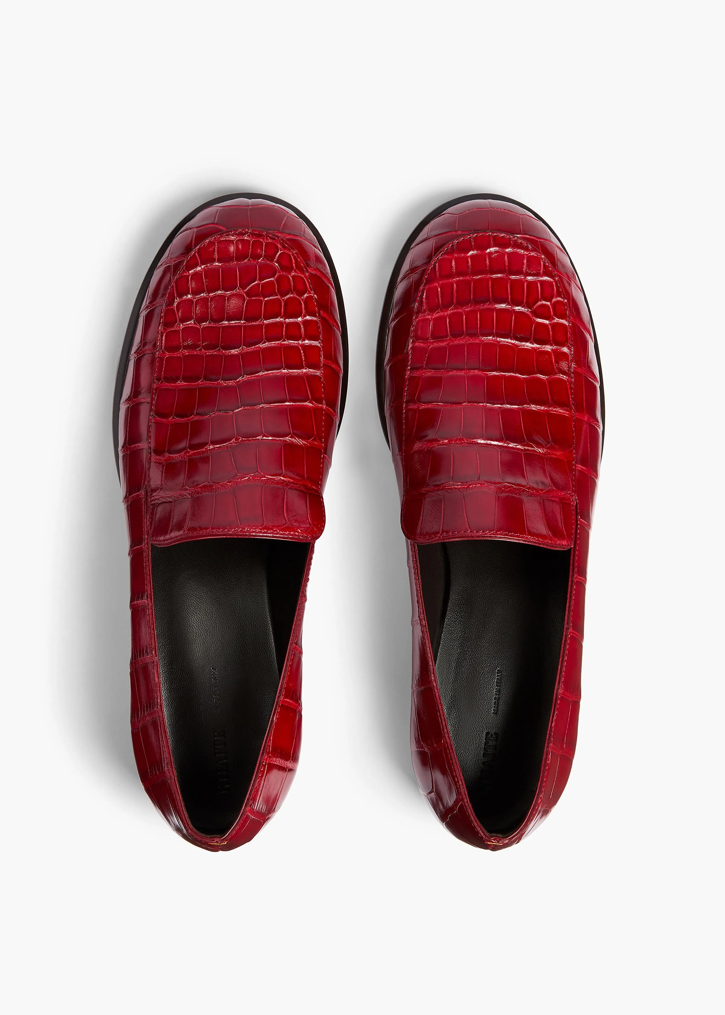 Miles Loafer in Ruby Alligator sold by KHAITE product image thumbnail 3