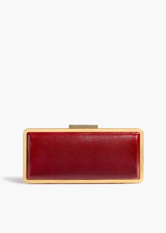 Casey Minaudiere in Ruby Lizard made by KHAITE