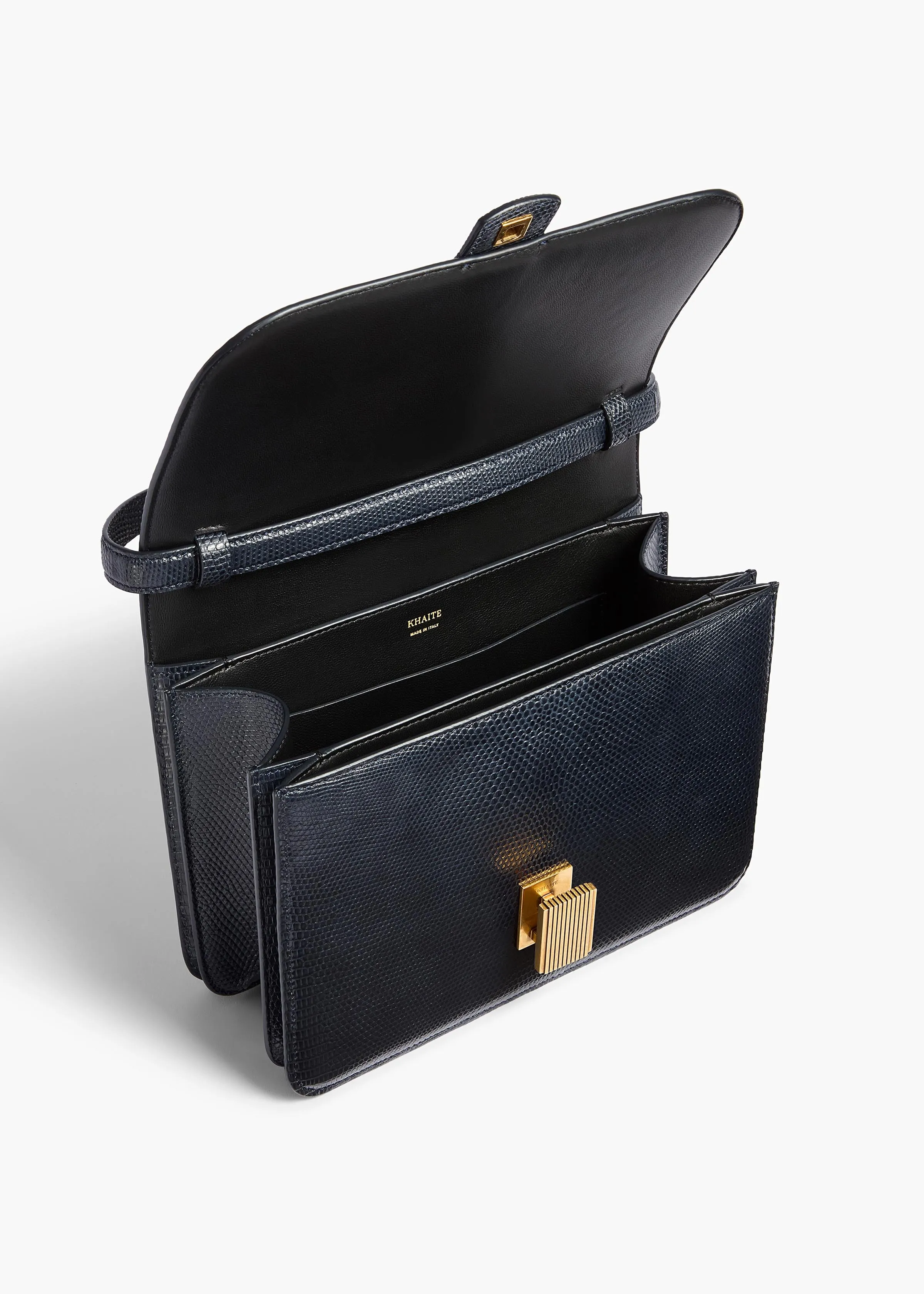 Blake Crossbody Bag in Midnight Lizard sold by KHAITE product image thumbnail 3