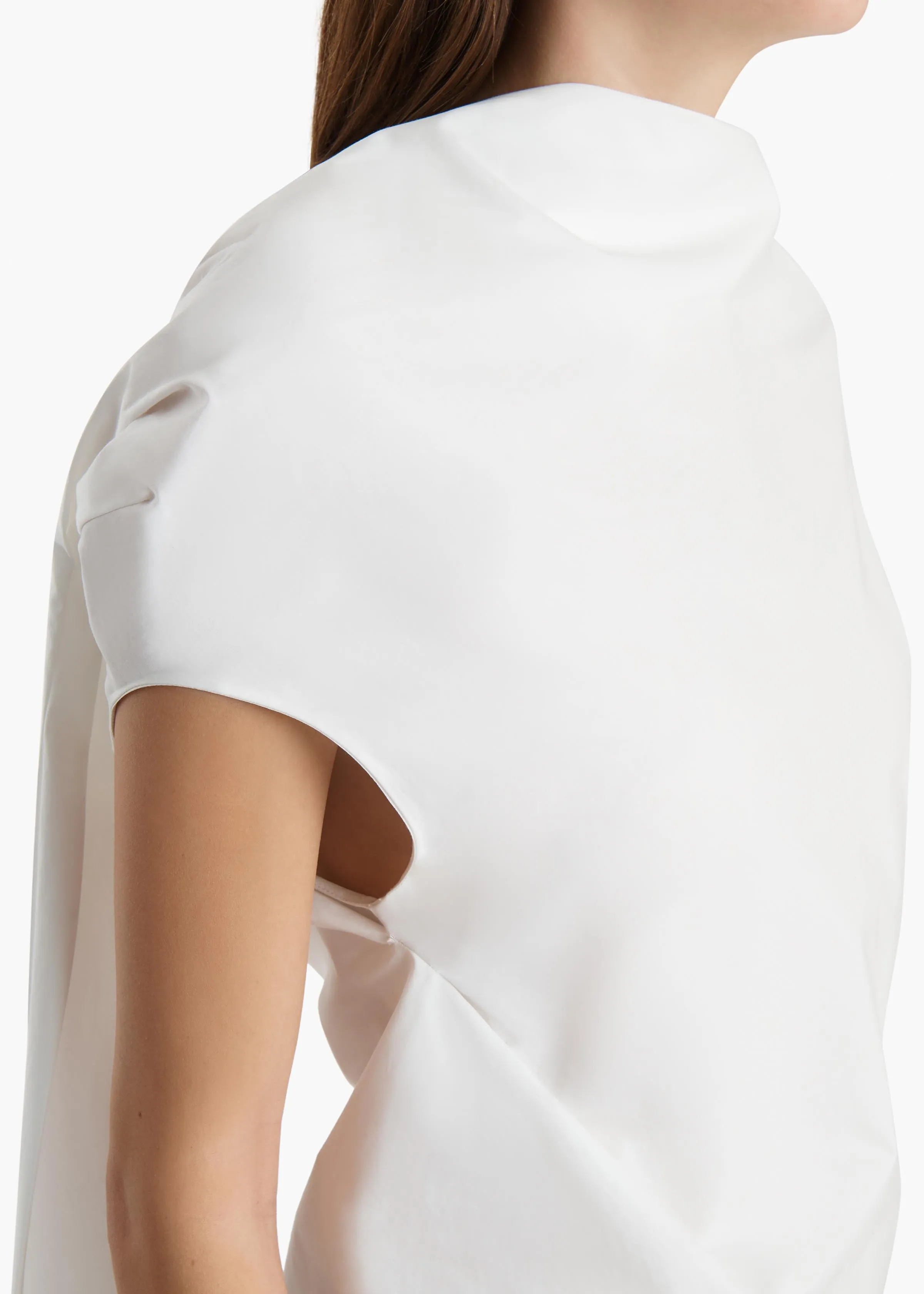 Tatia Dress in Chalk sold by KHAITE product image thumbnail 4