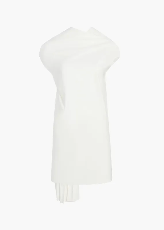 Tatia Dress in Chalk sold by KHAITE