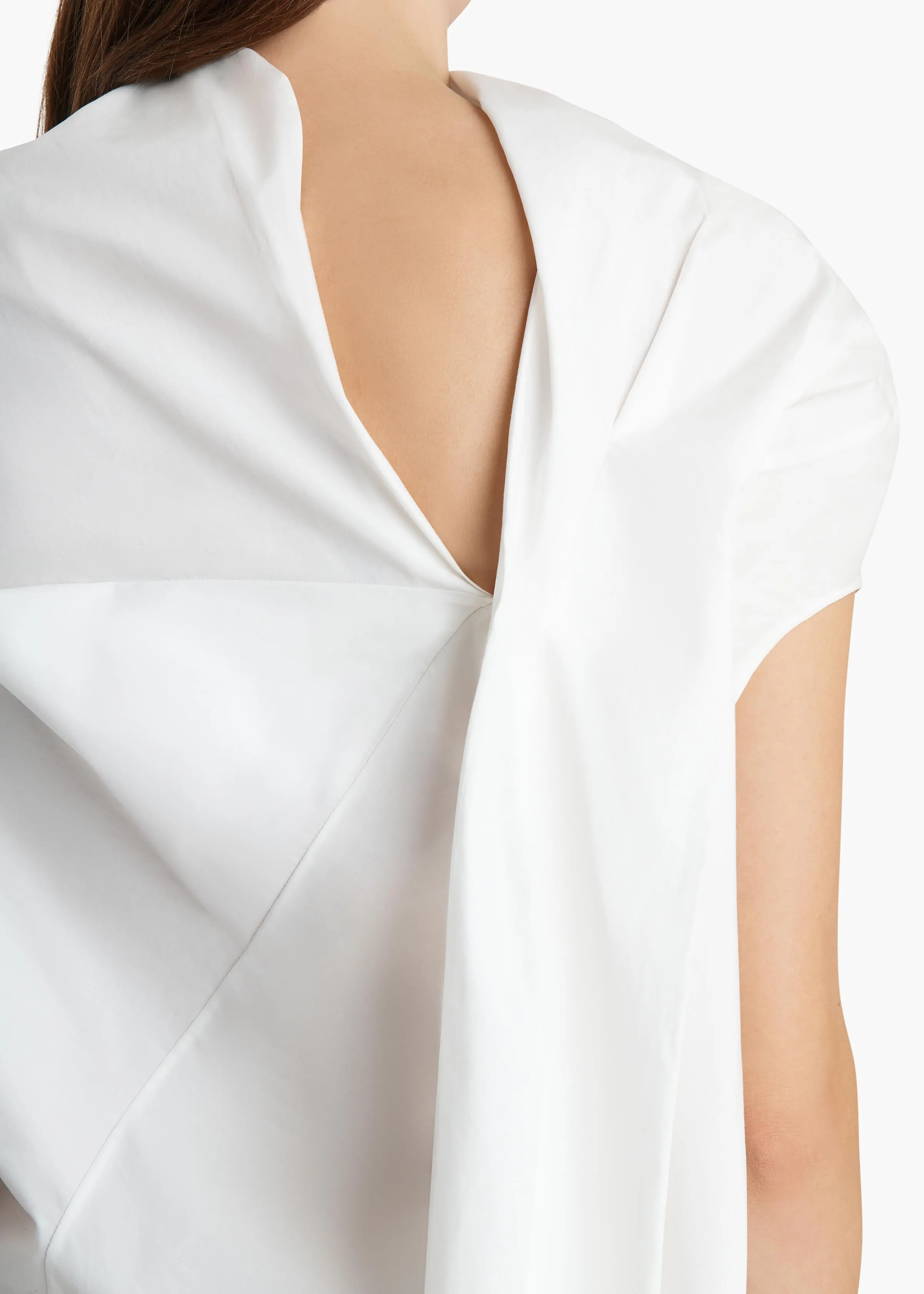 Tatia Dress in Chalk sold by KHAITE product image thumbnail 5