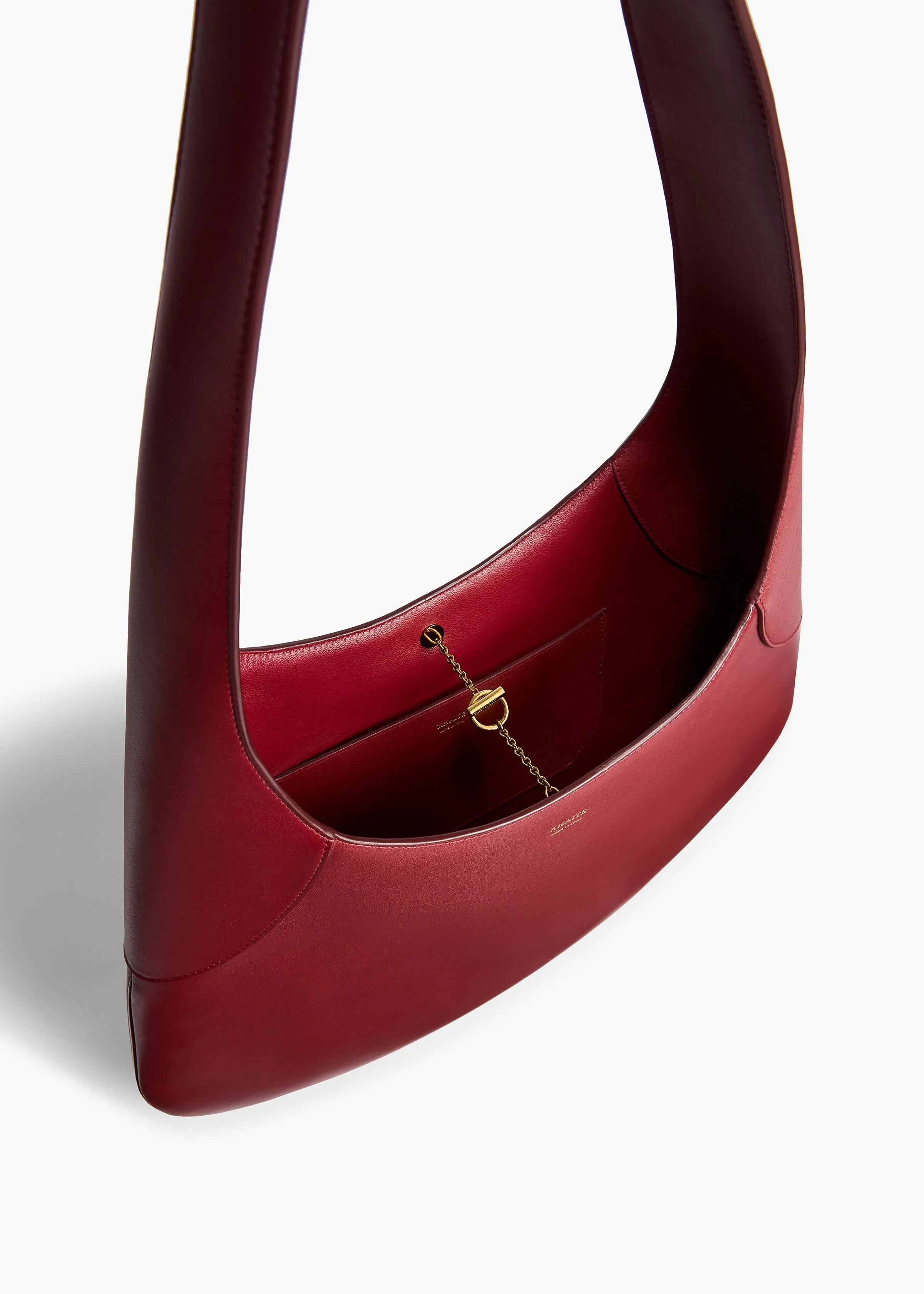 Large Joan Hobo in Oxblood Leather sold by KHAITE product image thumbnail 3