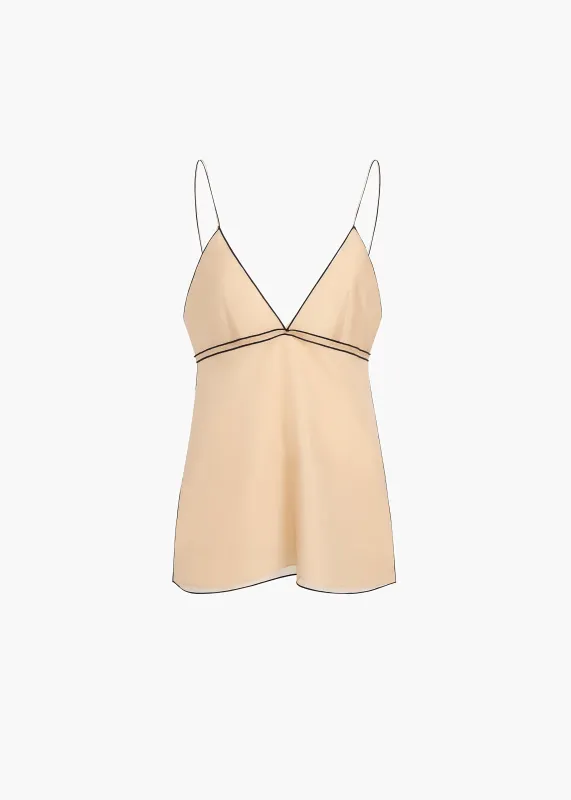 Timy Top in Tea Stain sold by KHAITE