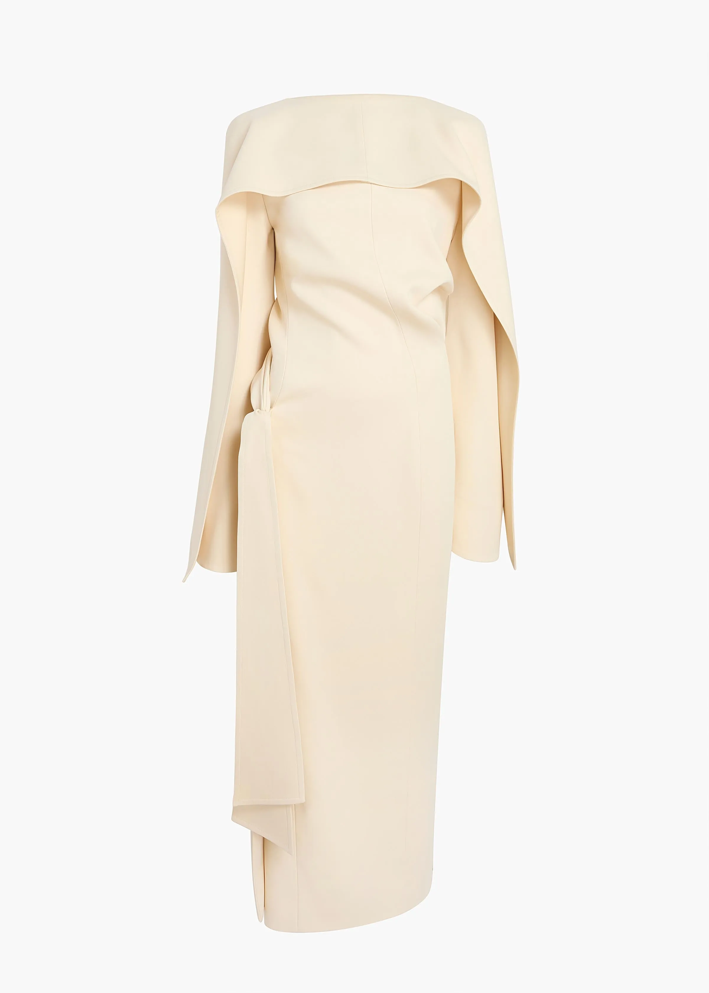Yon Dress in Cream sold by KHAITE